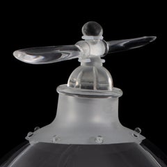 Sculpture en verre soufflé, sculpté et gravé à la main « Propeller Robo »