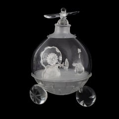 'Propeller Robo' Hand Blown, Carved and Etched Glass Sculpture