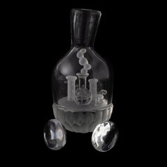„Spring Robo“ Skulptur aus mundgeblasenem, geschnitztem und geätztem Glas