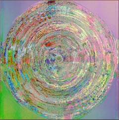 'Swirl Zero One' Digital Painting, Lambda Print Mounted on Alu Dibond