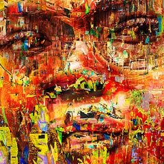 Pittura digitale 'Non sei tu, sono io', stampa Lambda montata su Alu Dibond