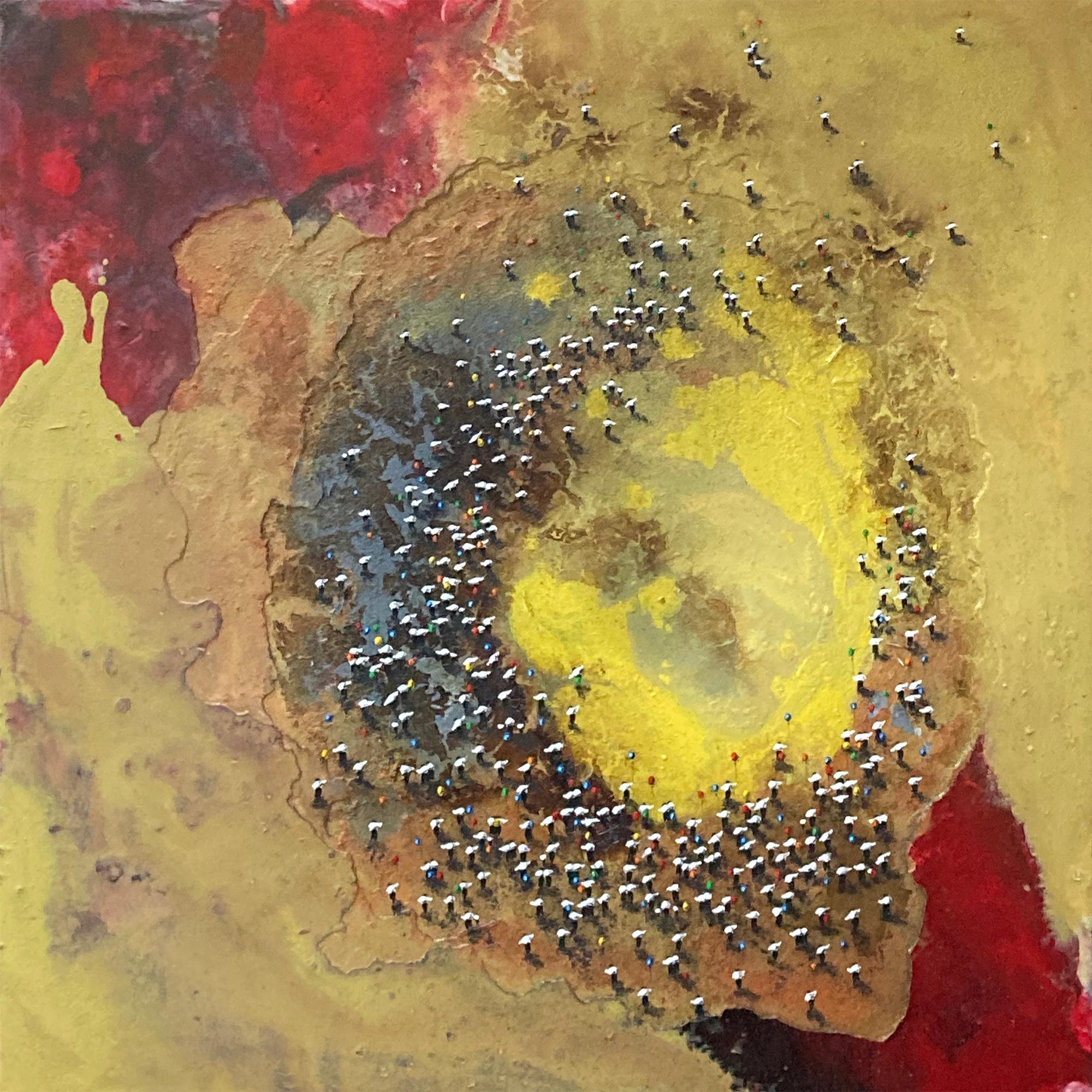Abstract Painting di Alberto Letamendi - 'Superposiciones VII' Tecnica mista su tela