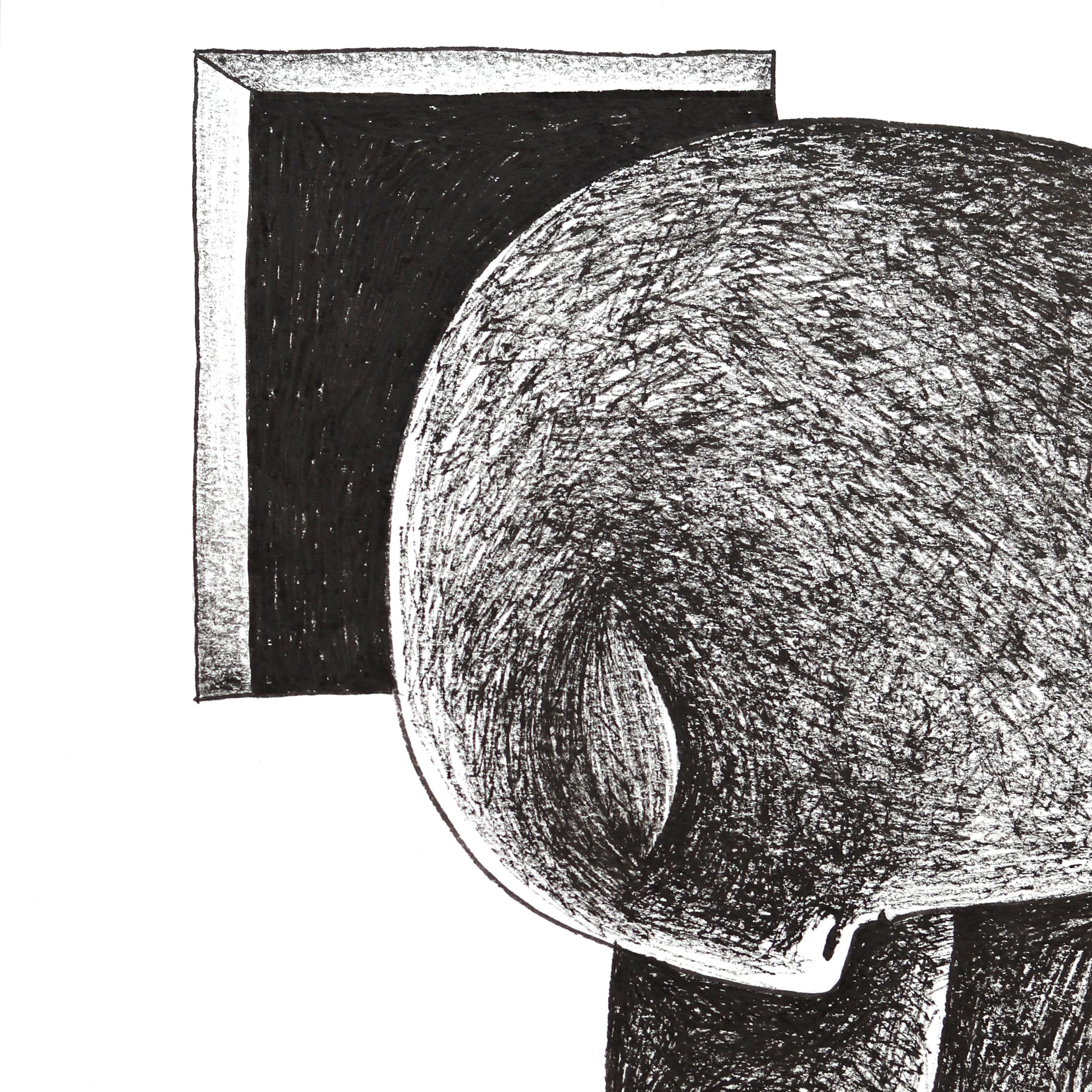 Embrace - Original Abstract Figurative Artwork on Paper For Sale 1