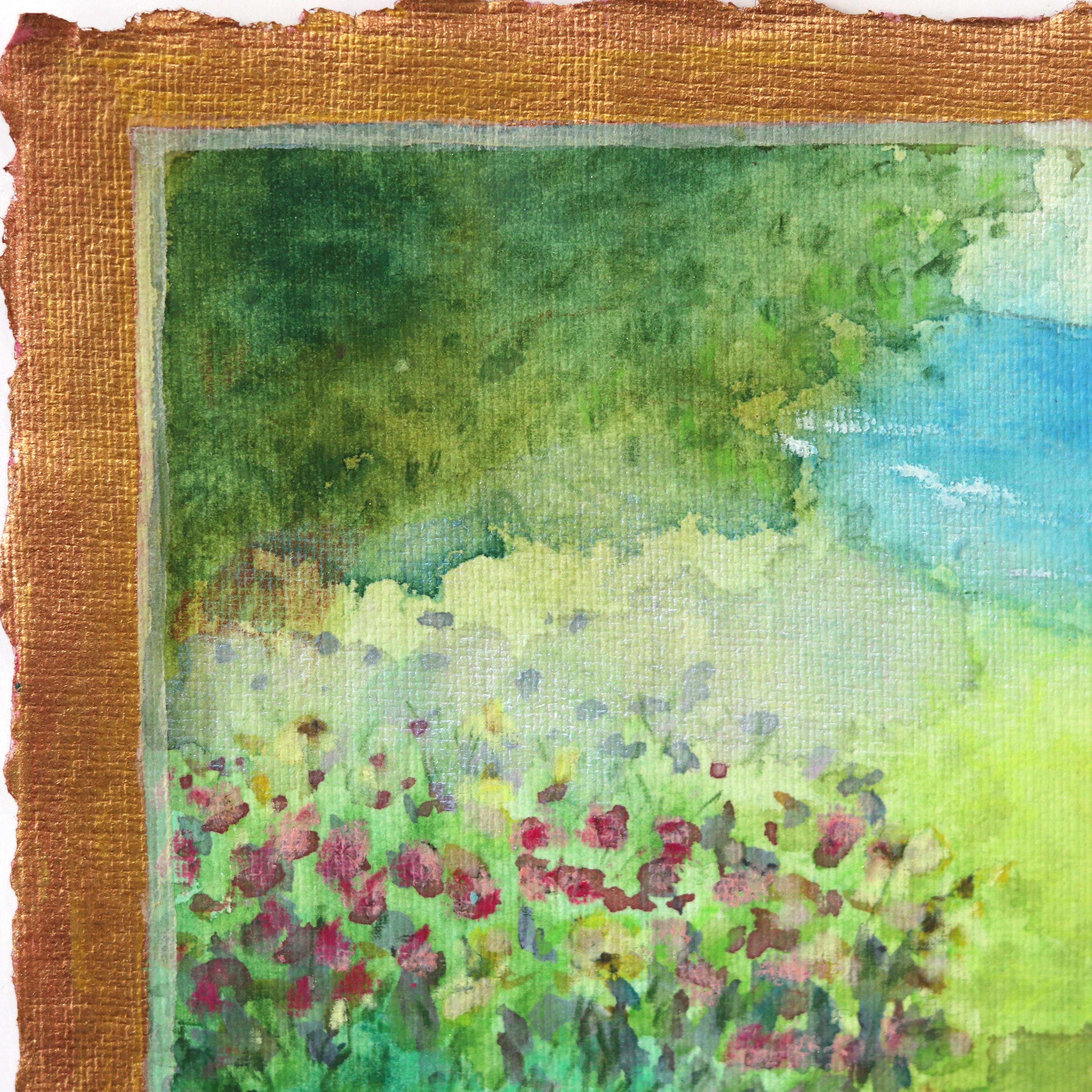 Michaela Jean is an accomplished painter, devoted gardener, and mother from Southern California (USA). Her lifelong passion for art and nature began in childhood, inspired by her grandfather's garden and the Pacific Ocean. In her barn studio,