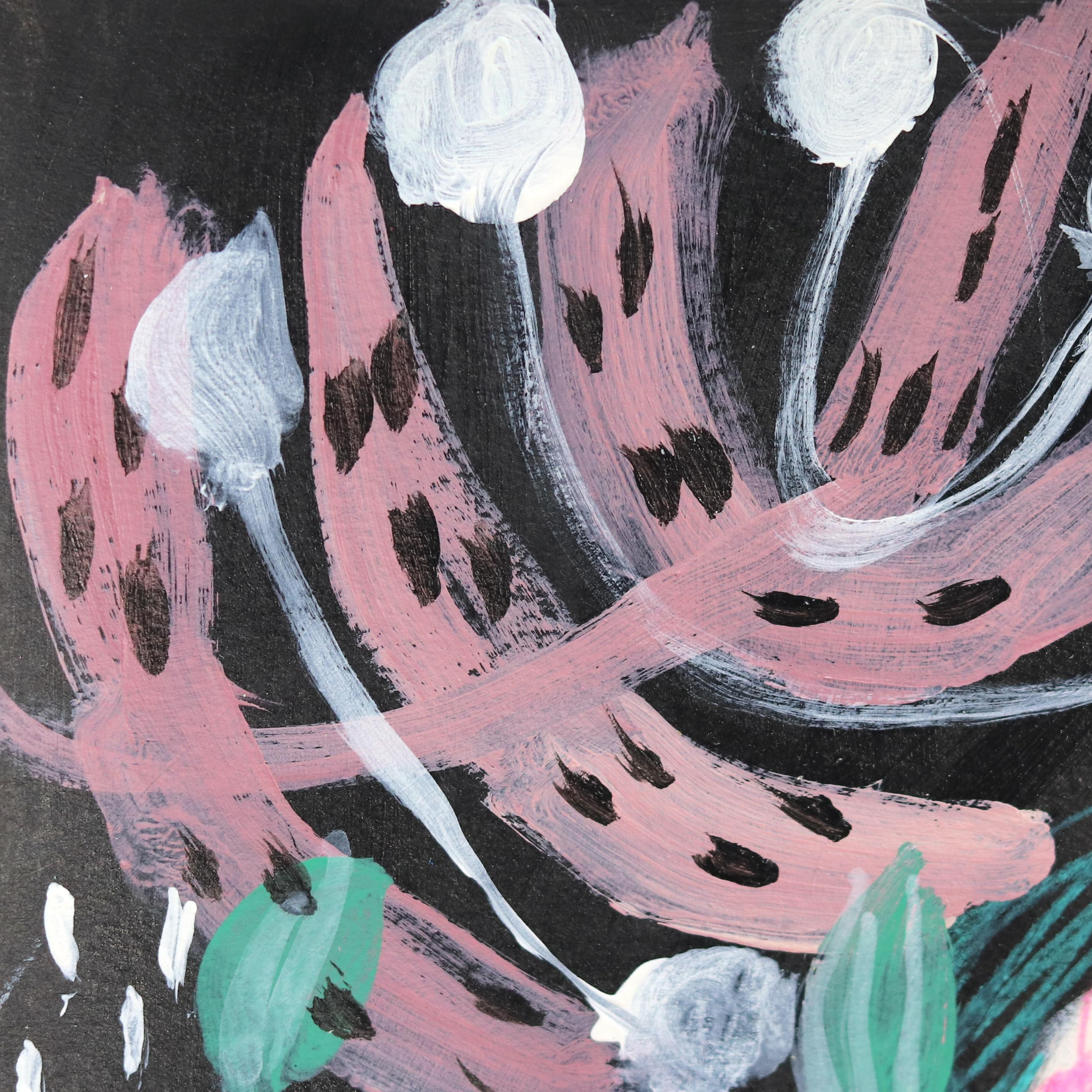 Fresh North Wind - Whimsical Fantasy Figurative Artwork on Paper For Sale 2