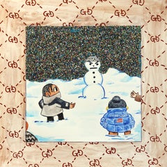 Looking for the East Atlanta Santa – Figuratives, von Winter inspiriertes Kunstwerk