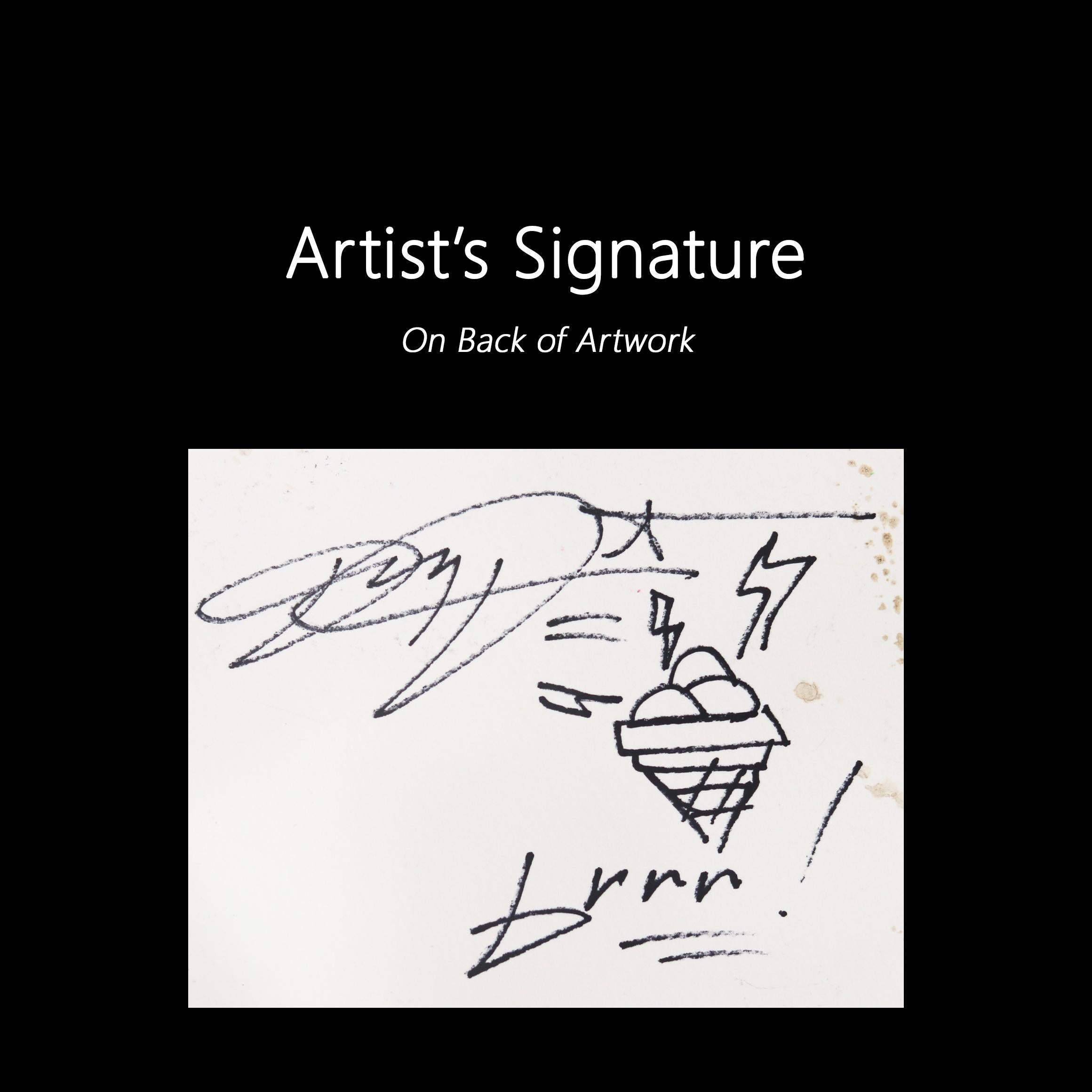 Looking for the East Atlanta Santa - Figurative Artwork d'inspiration d'hiver en vente 3