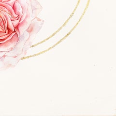 Tre rose - Acquerello floreale rosa su carta