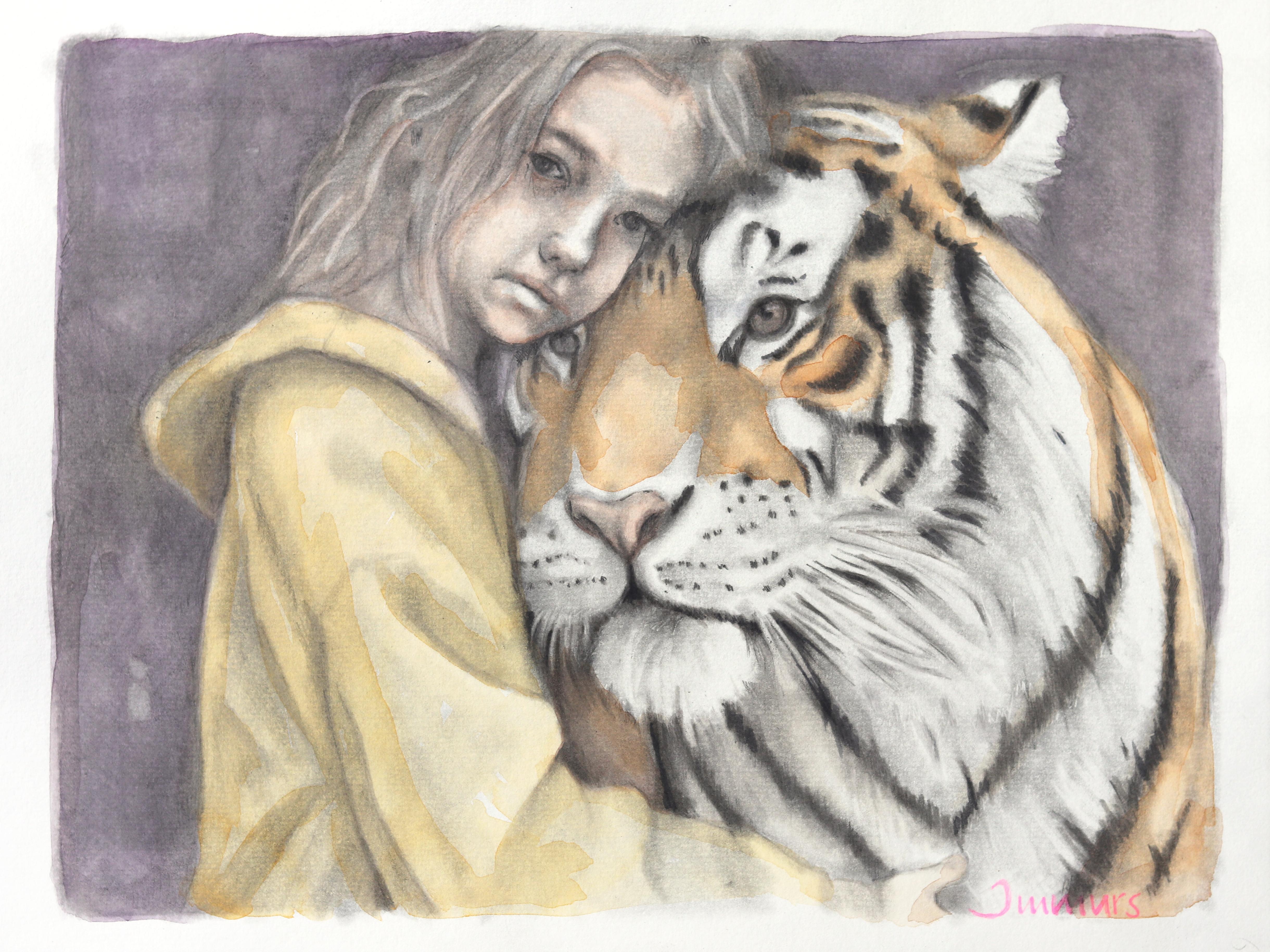 Horizontal Dibujos y acuarelas figurativos