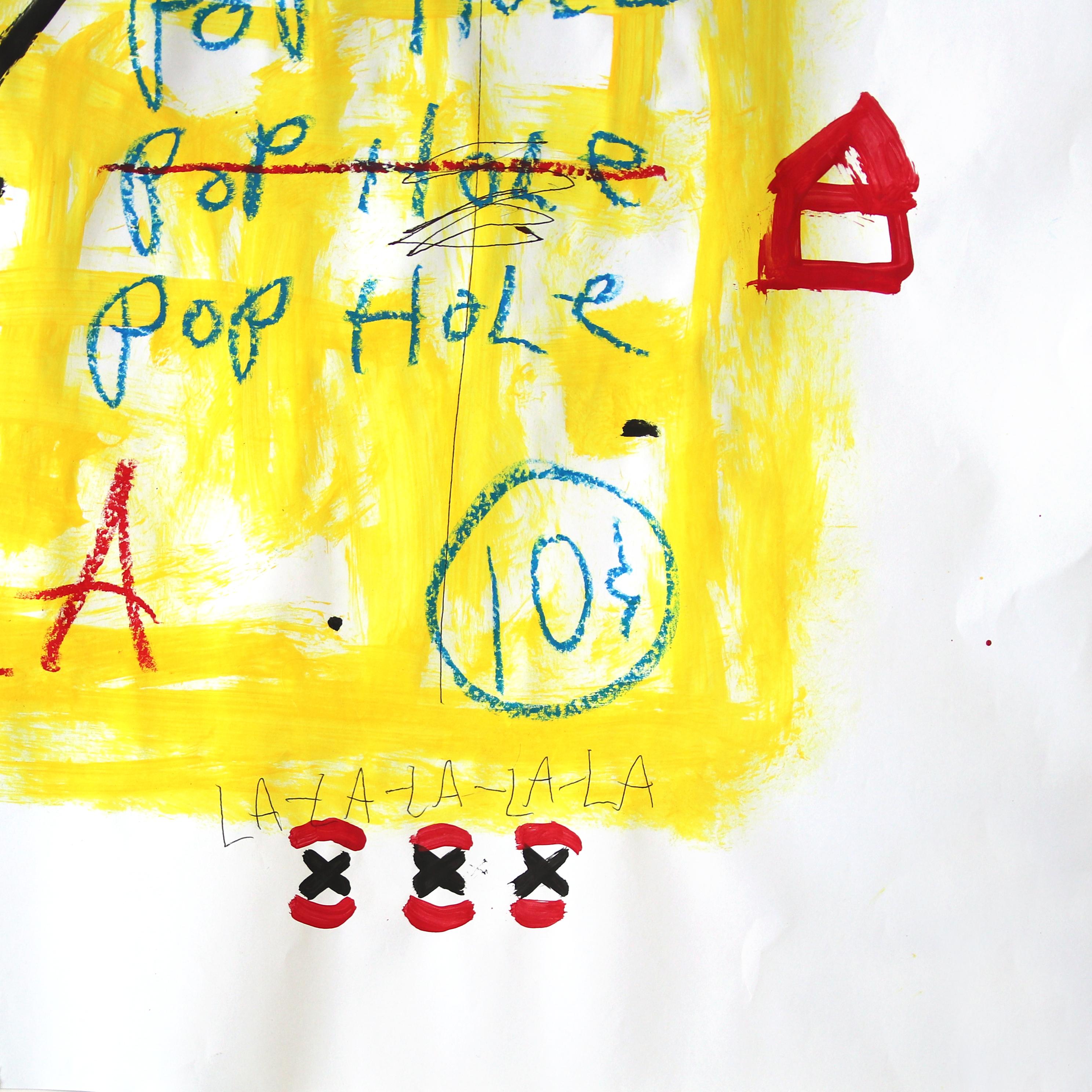 « It Was All Yellow », peinture d'art urbain abstraite et excentrique de Gary John en vente 3