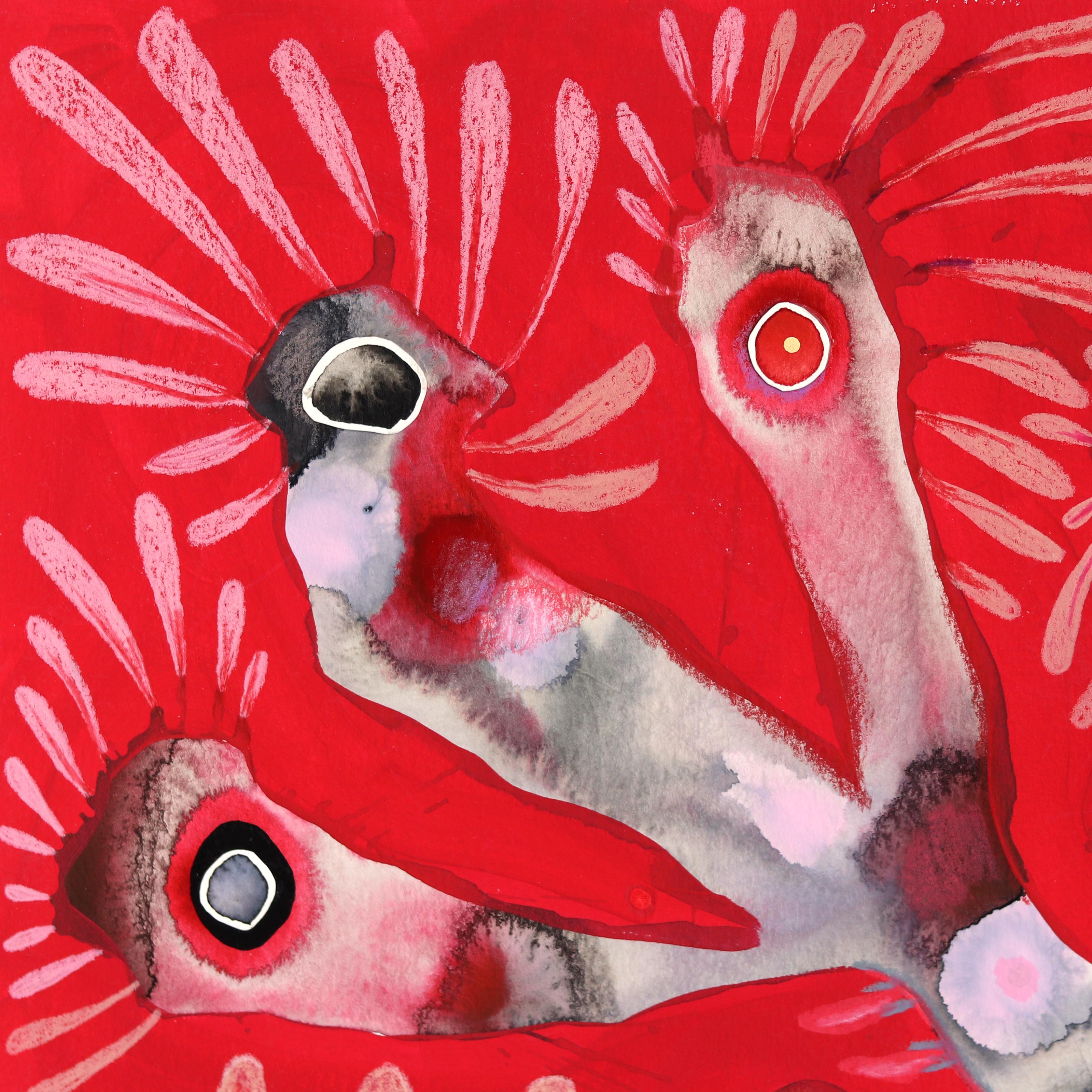 Krisanne Souter weaves together elements of nature and ancient feminine archetypes, such as the Mother and the Mystic. Botanical themes, playful elements, and unexpected surprises are common in her work. Drawing from her background in floristry and