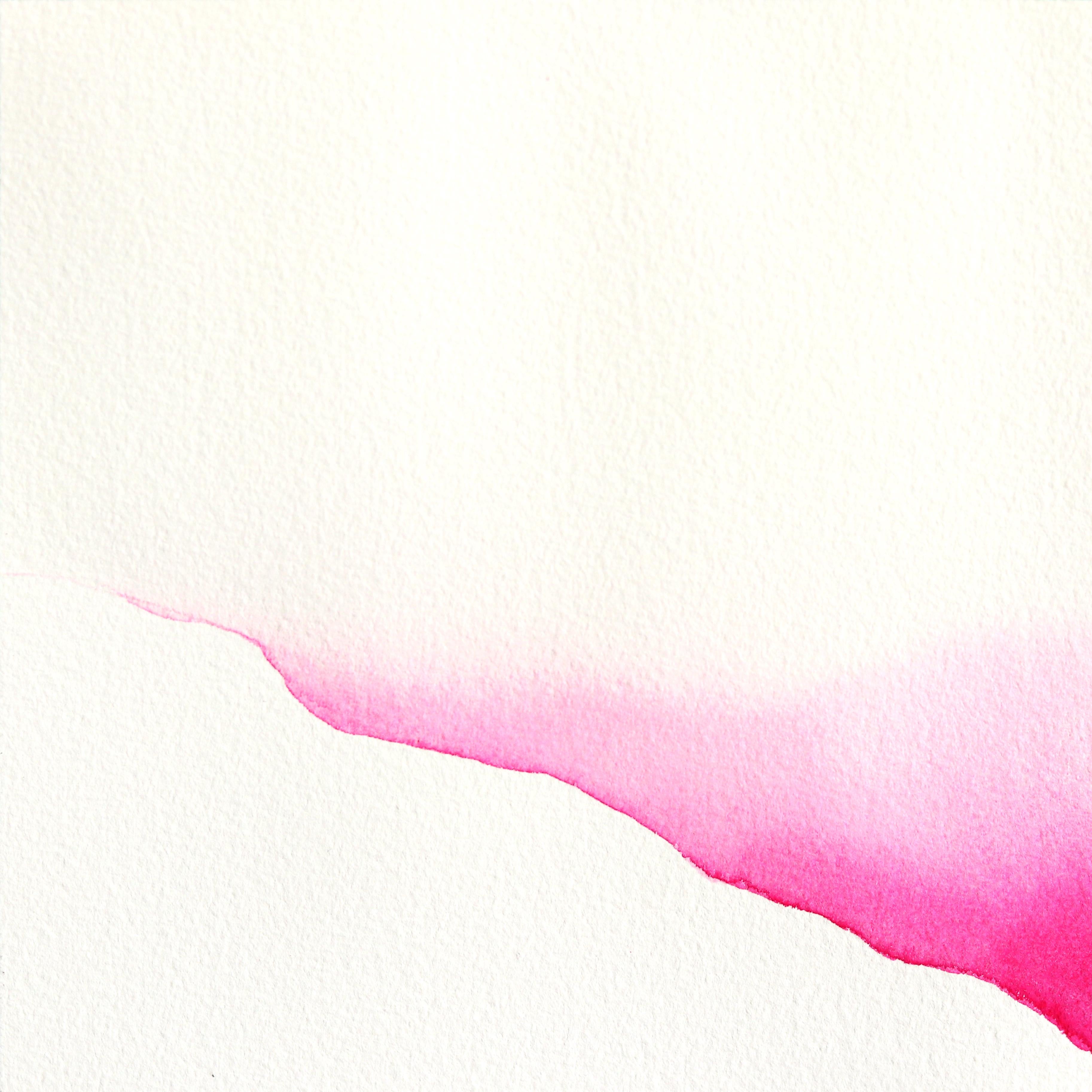 Rainbowland Falls - Abstract Colorful Dreamy Still Life Watercolor Painting - Art by Xiao Wen Xu