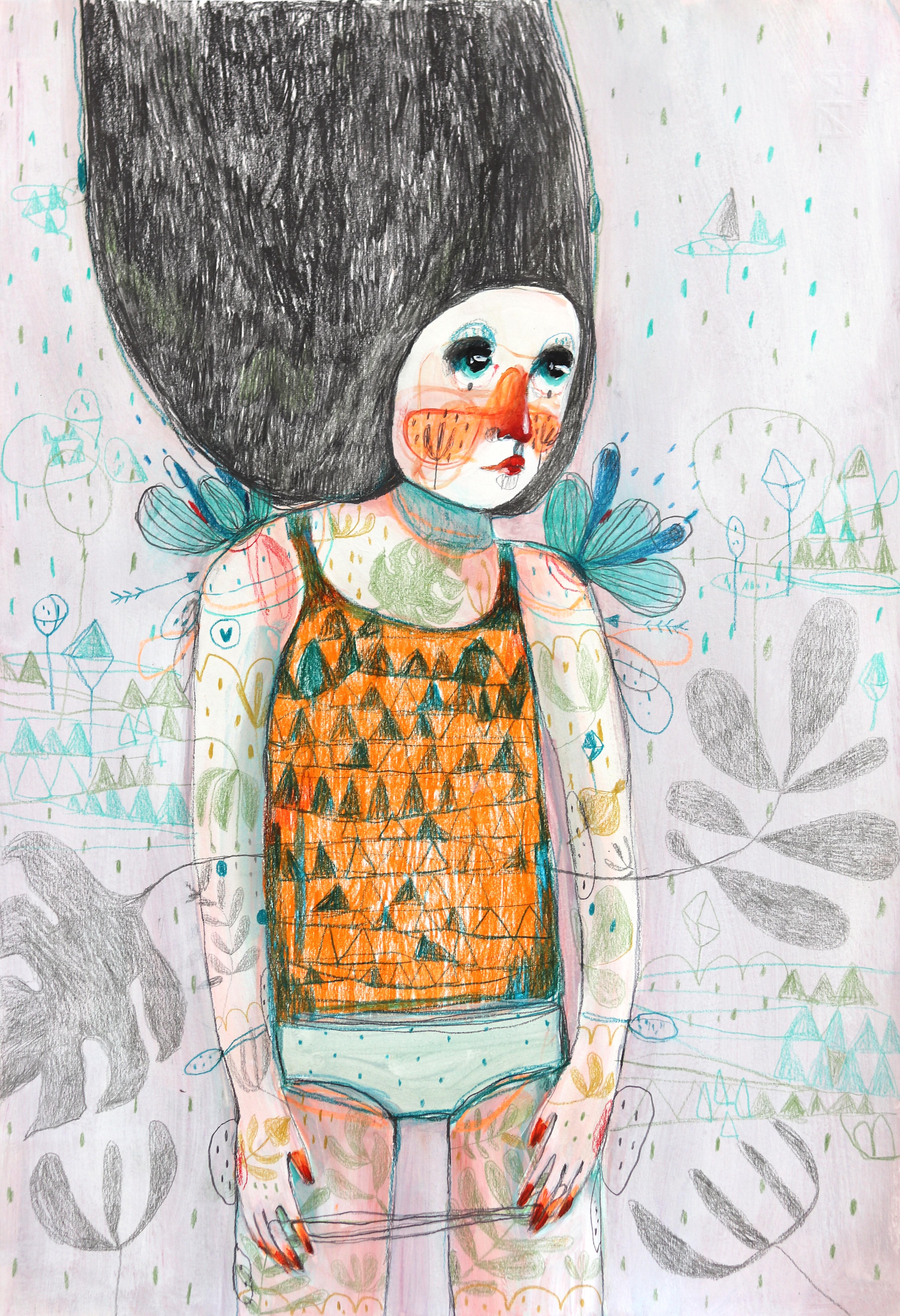 Small Figurative Zeichnungen und Aquarelle
