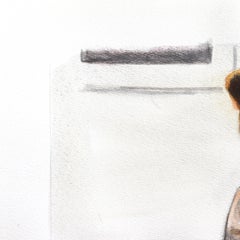 The Art of Saying Nothing - Original Figurative Surrealist Watercolor Artwork