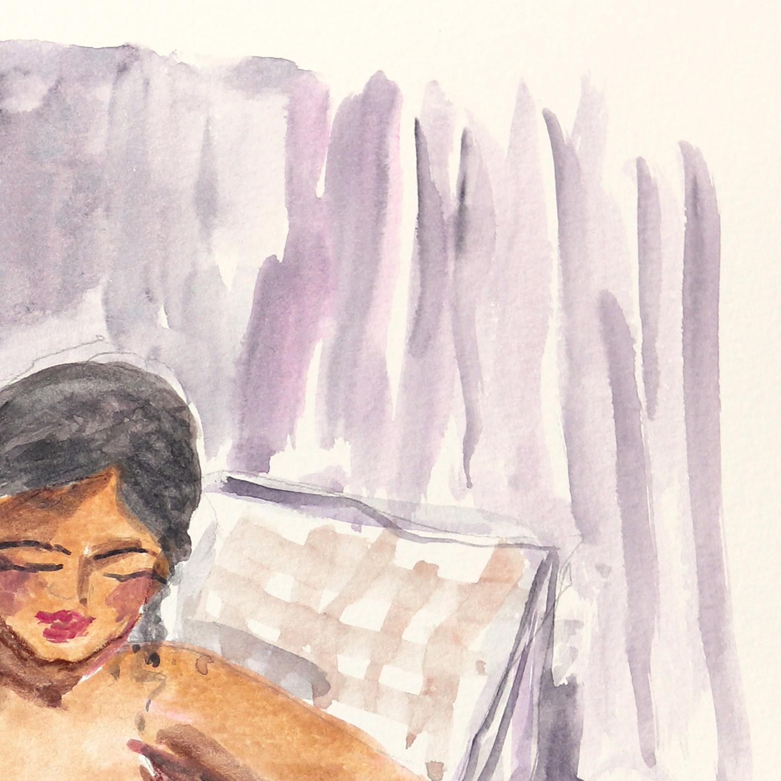 Ama Liyanage, a contemporary artist and printmaker, creates whimsical paintings from her home studio in Ontario, Canada. Each piece holds minuscule painted details waiting to be discovered, narrating stories or invoking a touch of humor for