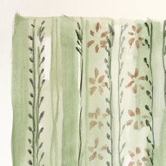 Lounging V - Figurative Lounging Feminine Watercolor Portrait Painting on Paper