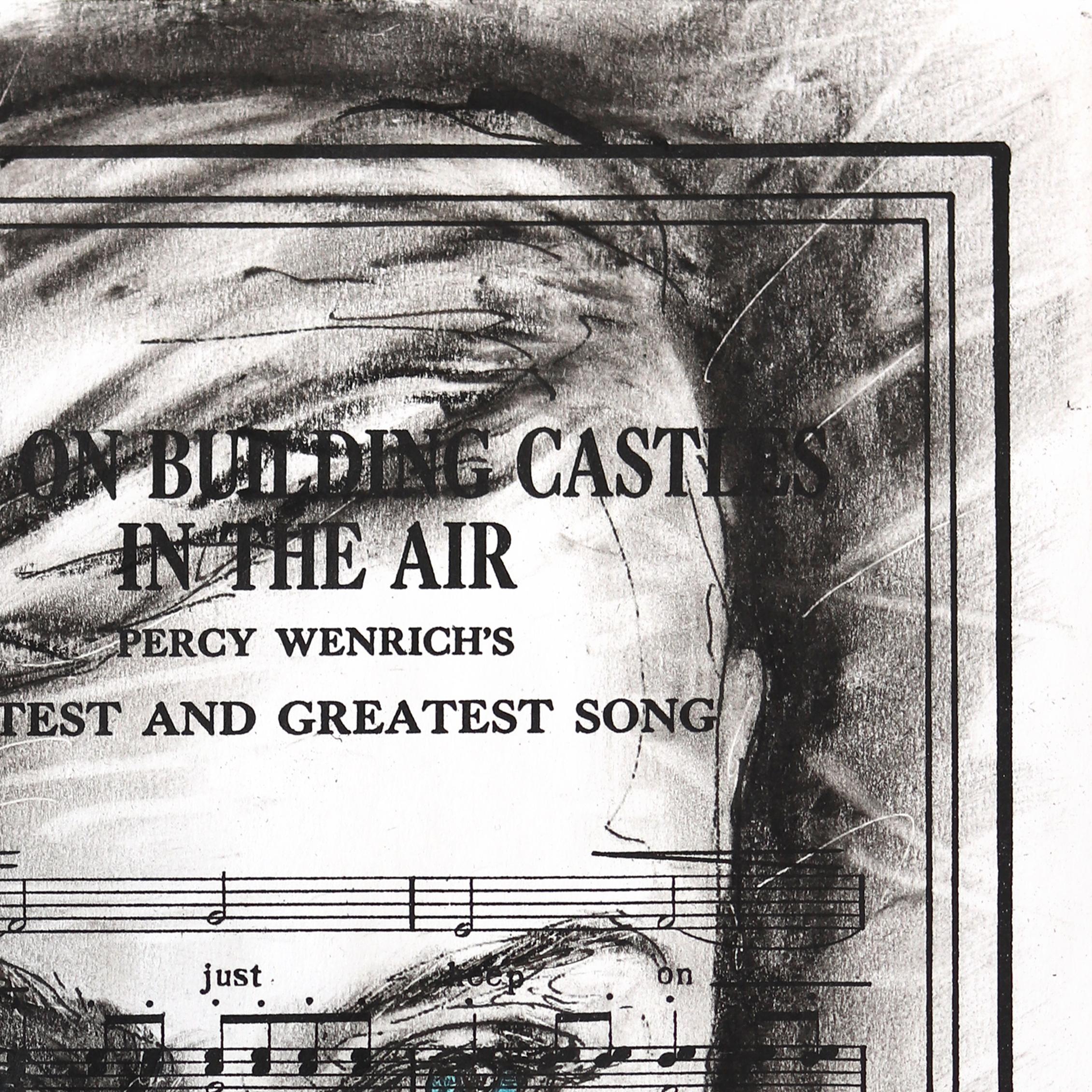 What's Meant To Be - Abstract Figurative Black & White Mixed Media Portrait Art For Sale 1