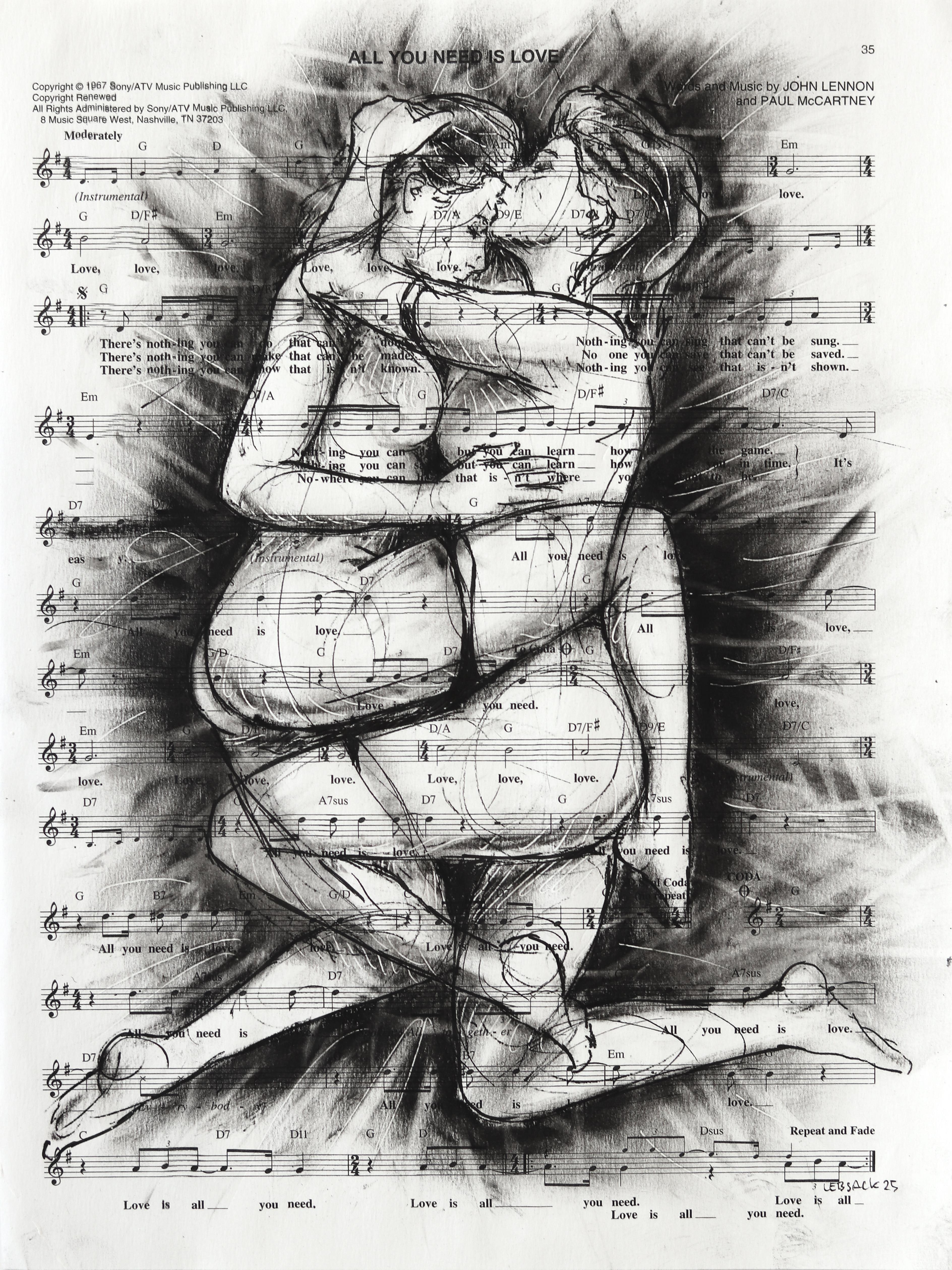 Unframed Nude Drawings and Watercolors