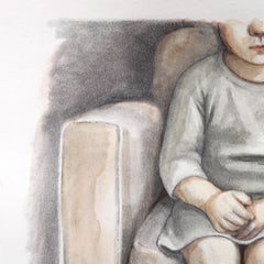 Cuando nos quedamos sin palabras - Arte Figurativo Animal Surrealista Retrato Acuarela