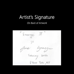 Emerge II - Abstraktes Weibliches Aquarell Surrealistisches Stilleben auf Papier