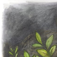 Trees Did Not Ask Me To Speak - Figurative Floral Surrealist Watercolor Painting