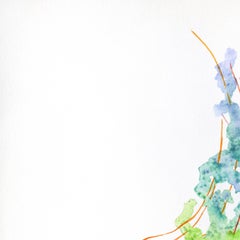 Rainbowland Jellyfish I - Abstract Colorful Sea Creature Watercolor Painting