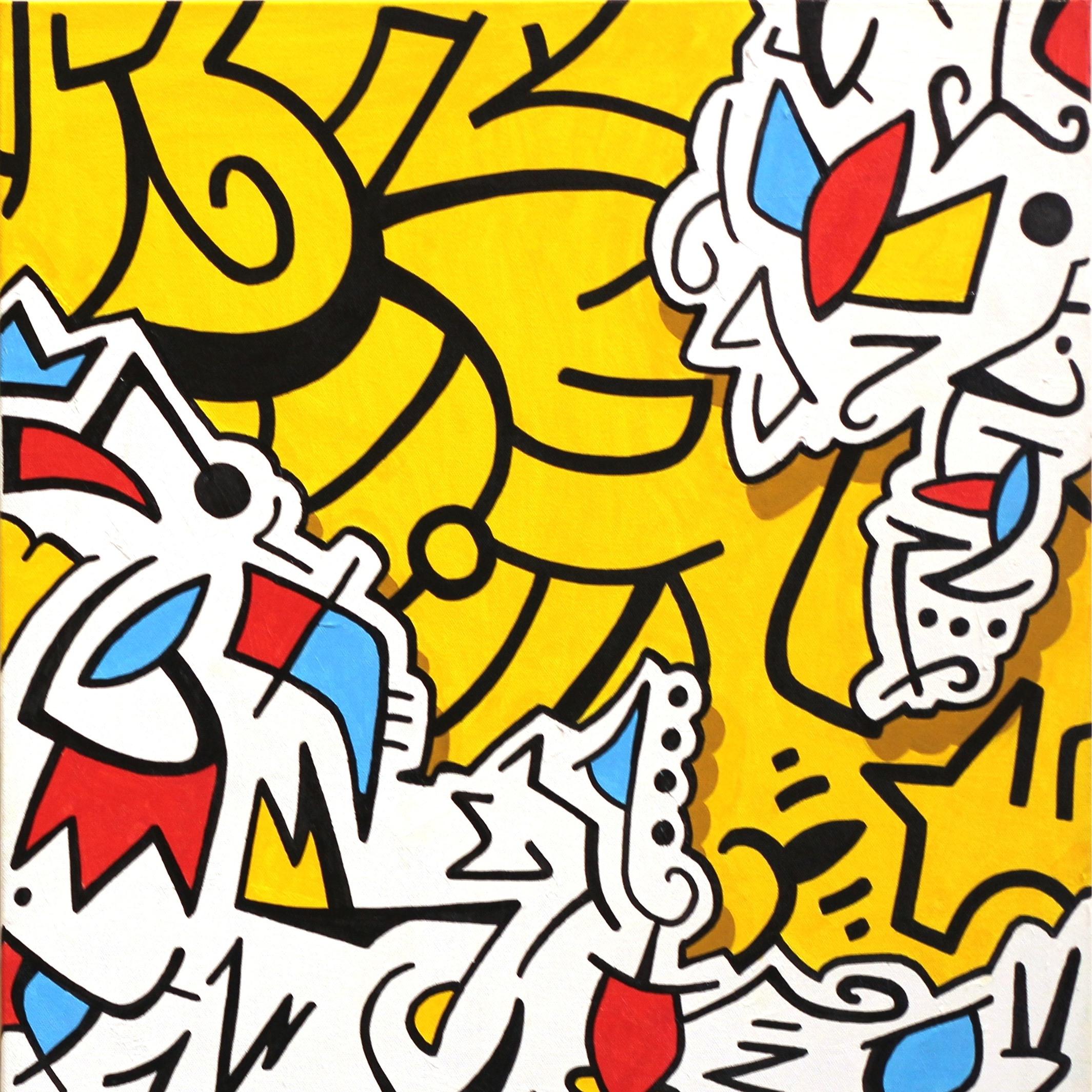 Ilan Leas verwendet graffitiähnliche Striche und kühne Winkel, die in seinen Zeichnungen zu einem faszinierenden Gleichgewicht des organisierten Chaos zusammenlaufen. Mit seinem einzigartigen künstlerischen Ansatz lässt sich Leas von seinem