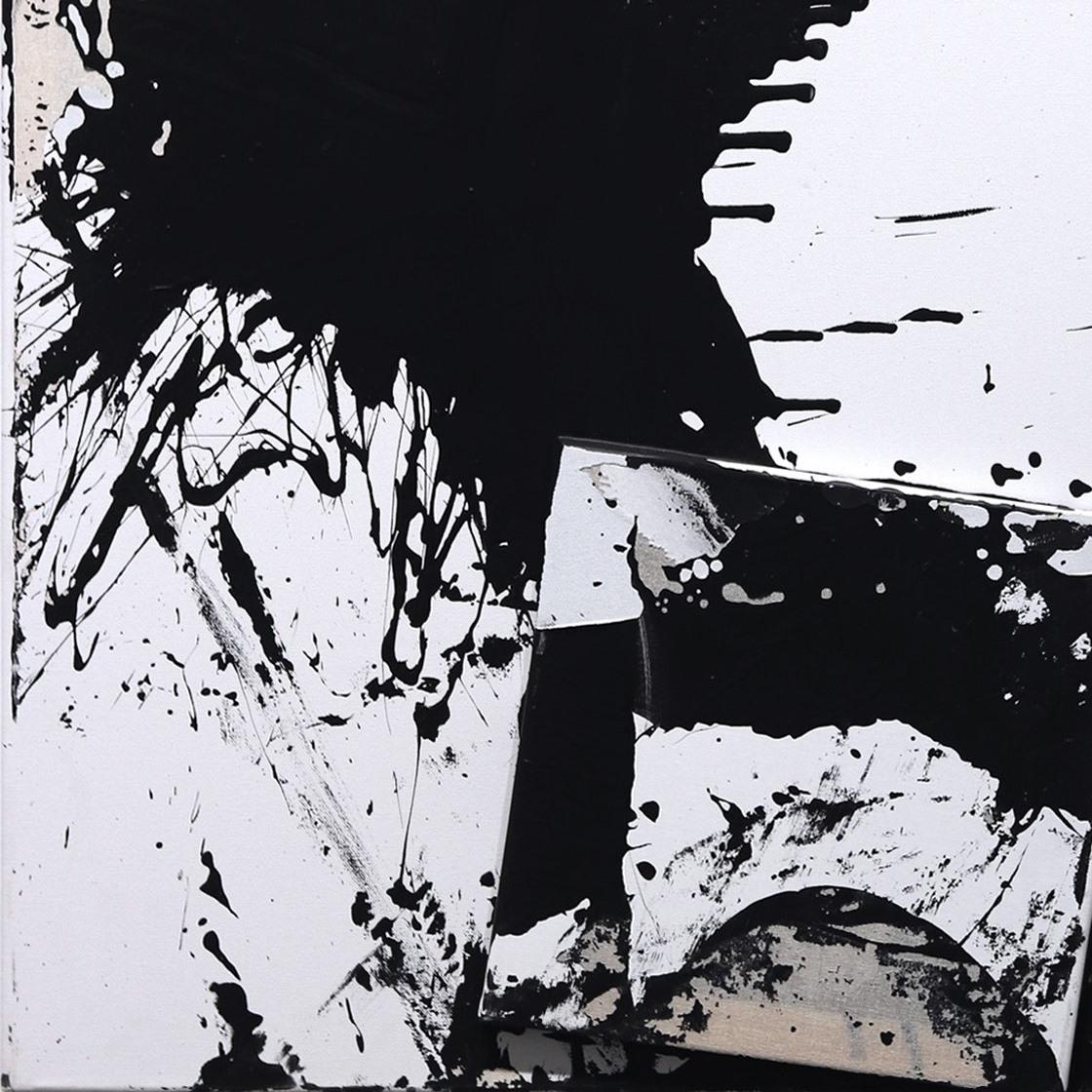 Altuzarra's expressionistic abstract paintings are often distinctive monochromatic black and white. Physically and emotionally engaged with the action of his unique works, his creative process asks that his entire body be engaged in the creation of