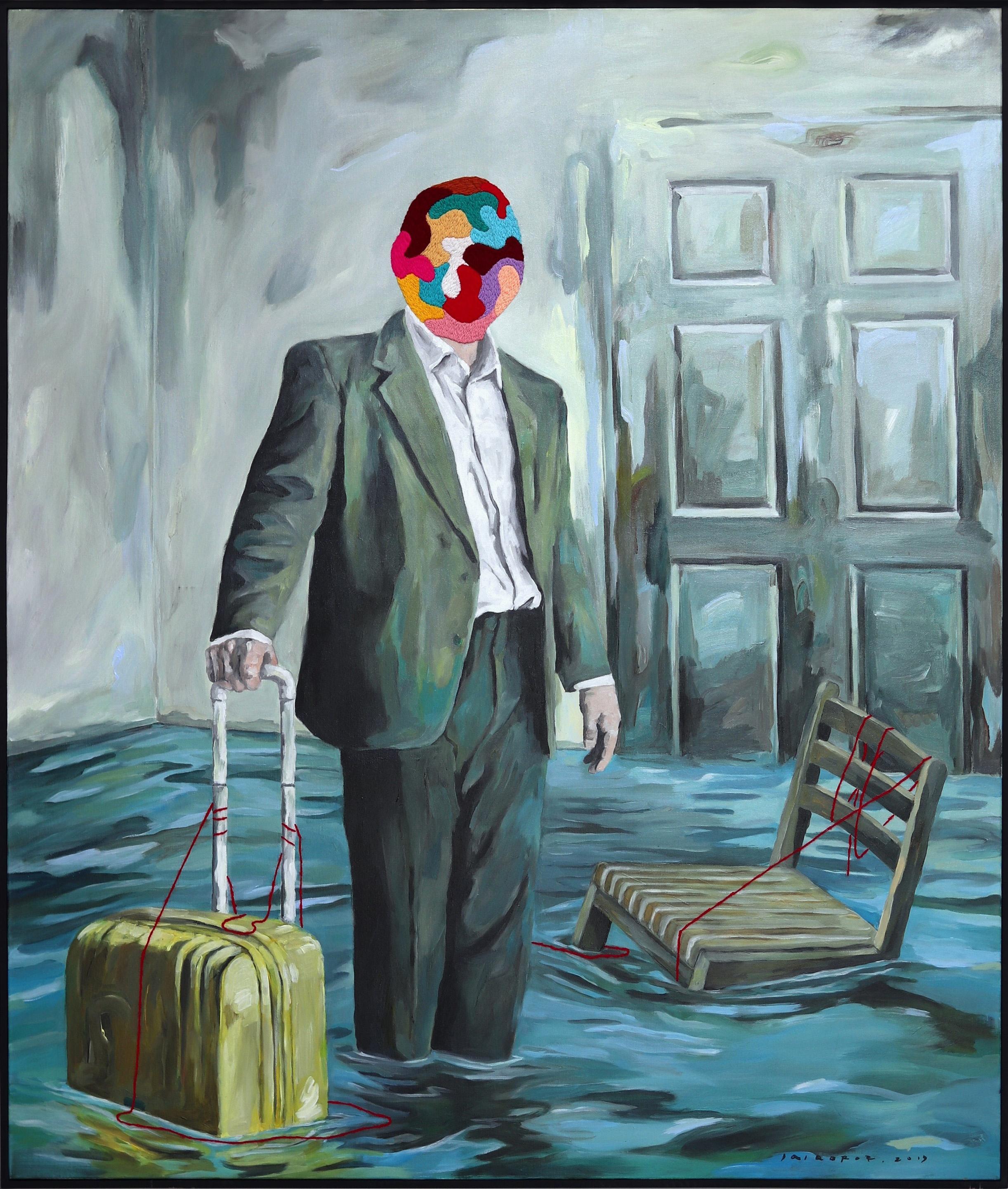 Iqi Qoror Figurative Painting - Wet Suitcase