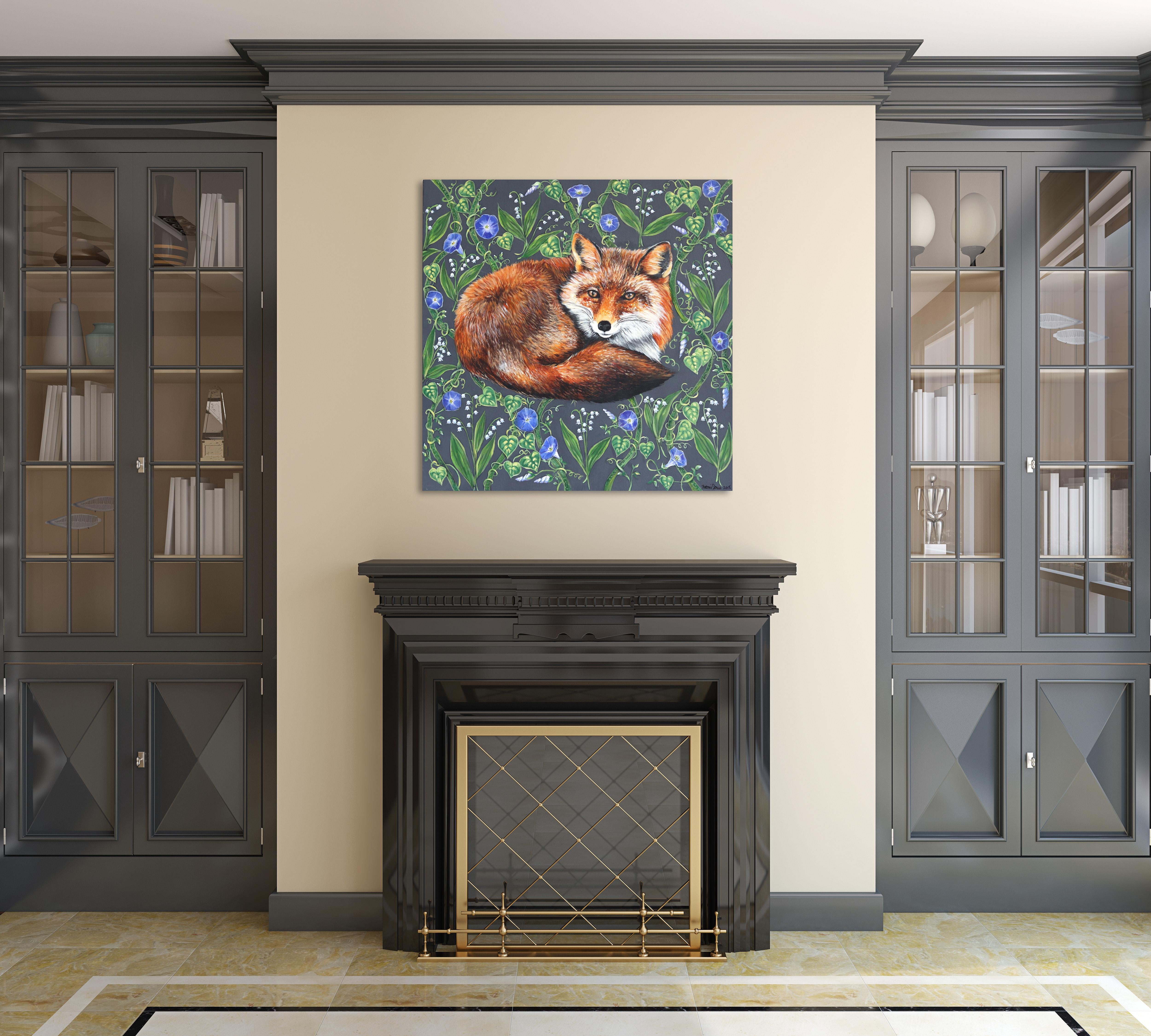 Red Fox - Painting by Naomi Jones
