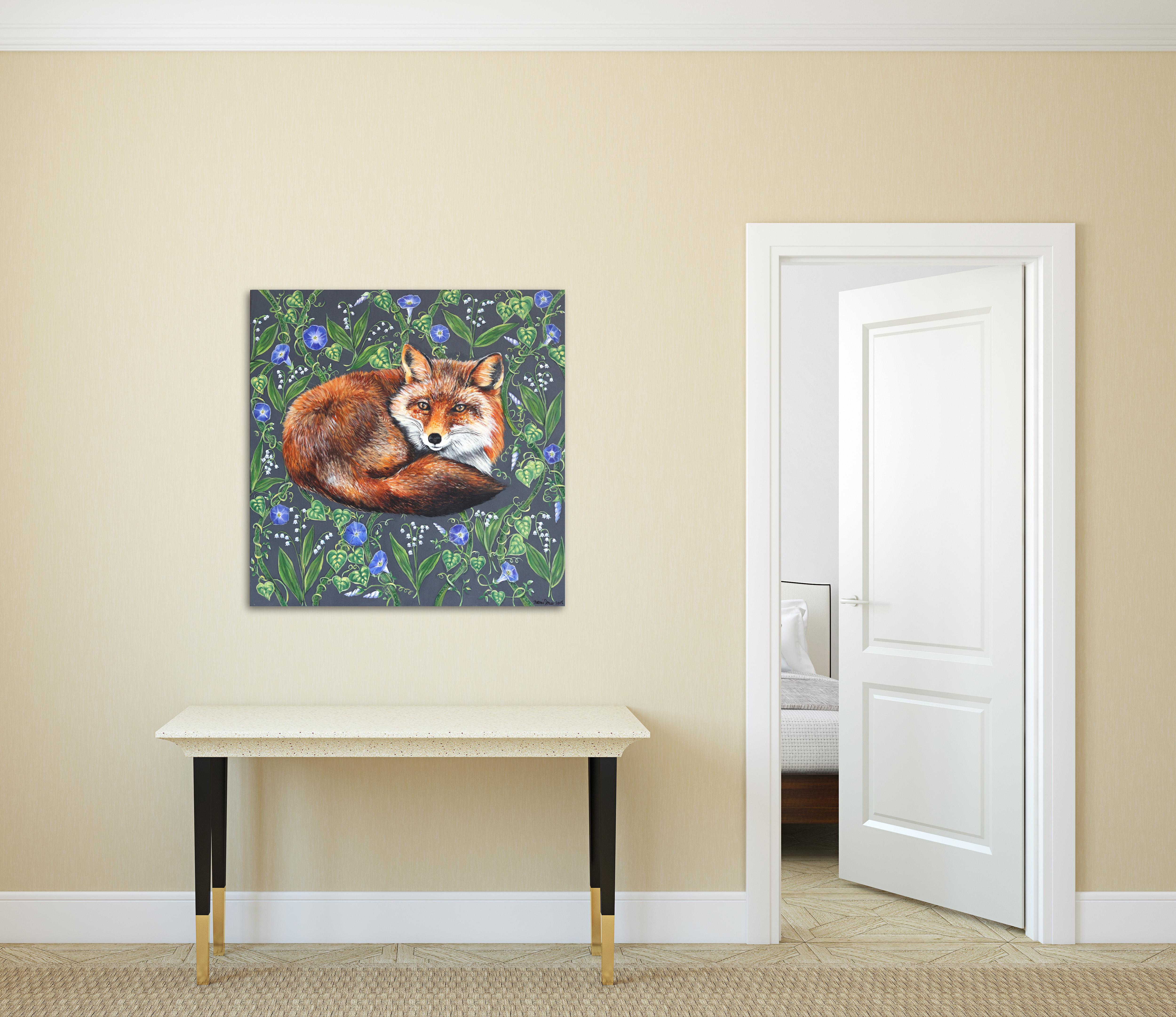 Red Fox - Other Art Style Painting by Naomi Jones
