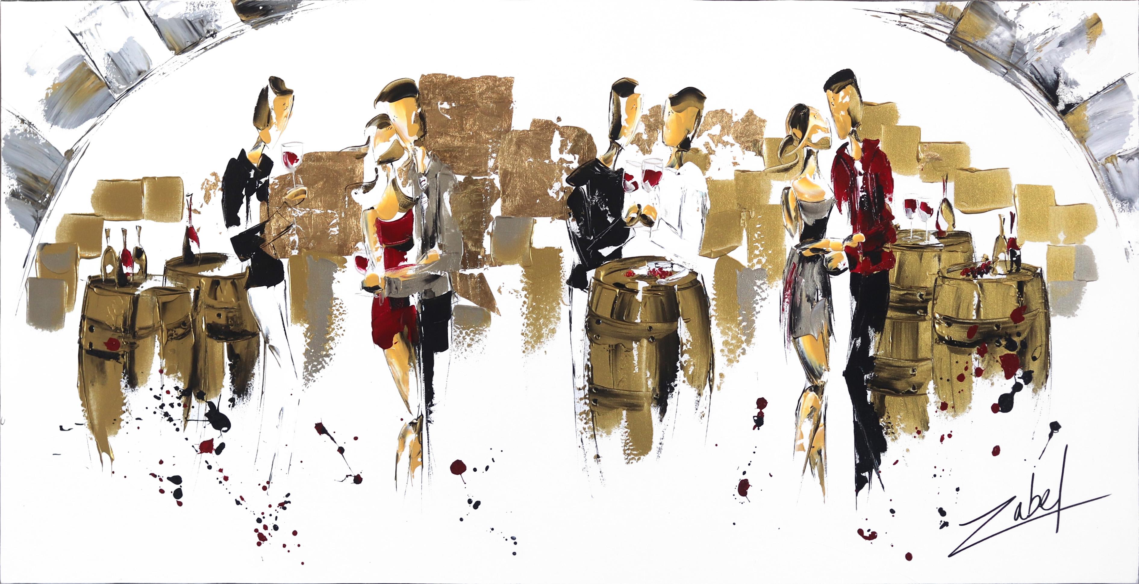 Zabel Figurative Painting - Winery Party