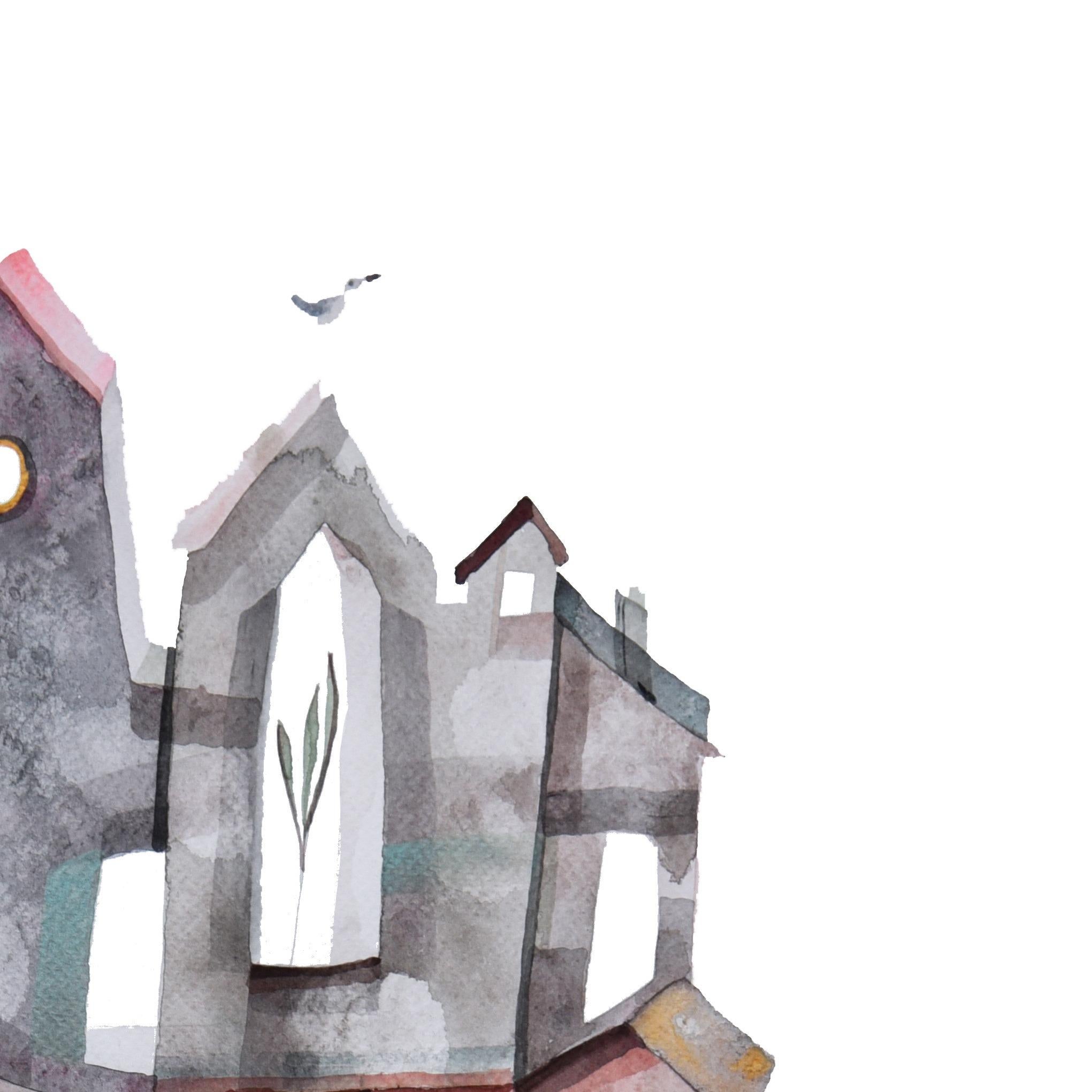 Maria C. Bernhardsson est une artiste colorée qui vit et peint en Suède. La plupart de ses œuvres sont influencées par l'architecture et la géométrie des maisons. Mme Bernhardsson parcourt le monde pour photographier et dessiner des maisons dont