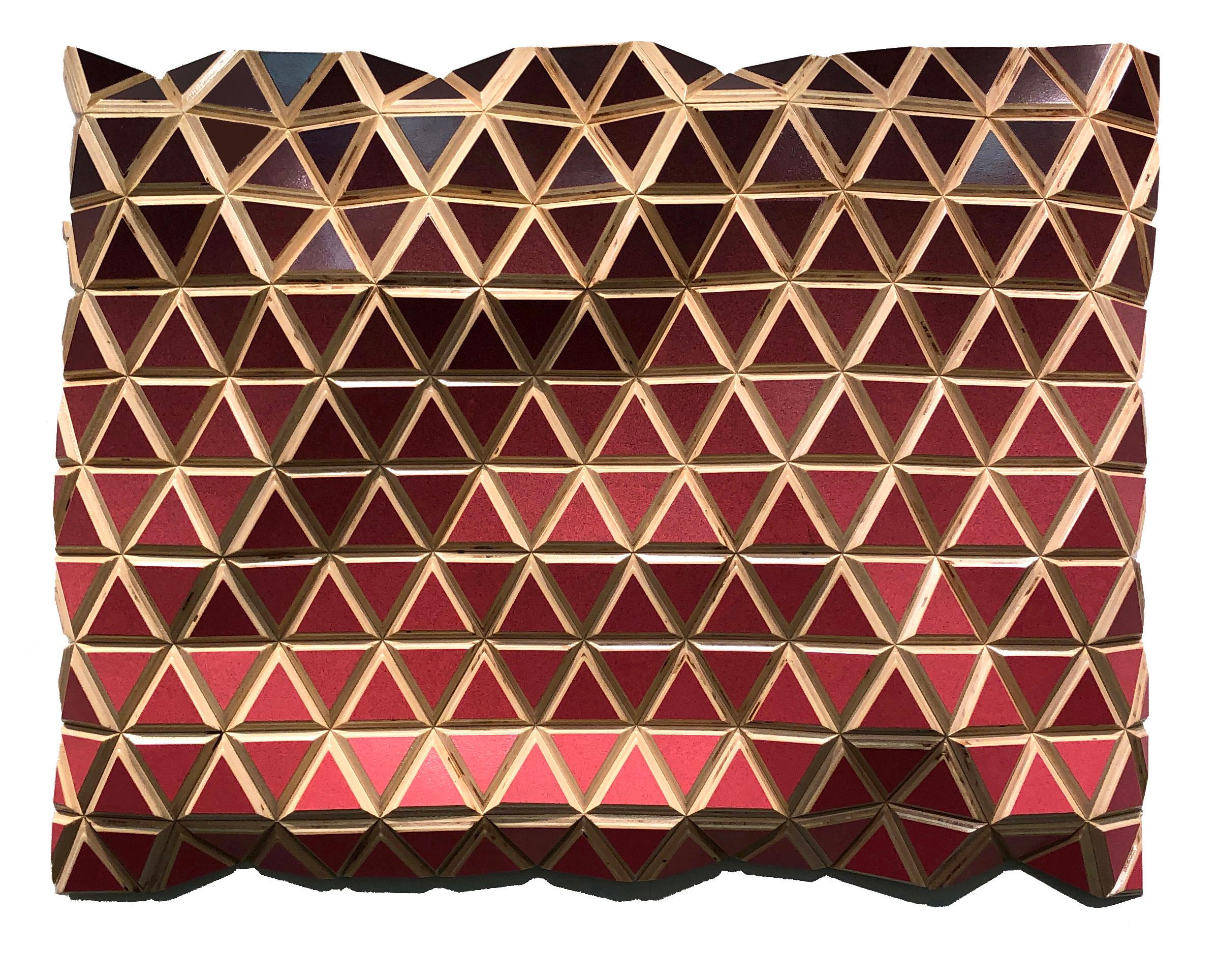 From Dusk To Dawn - Sculptural Geometric Abstract Metallic Wall Artwork