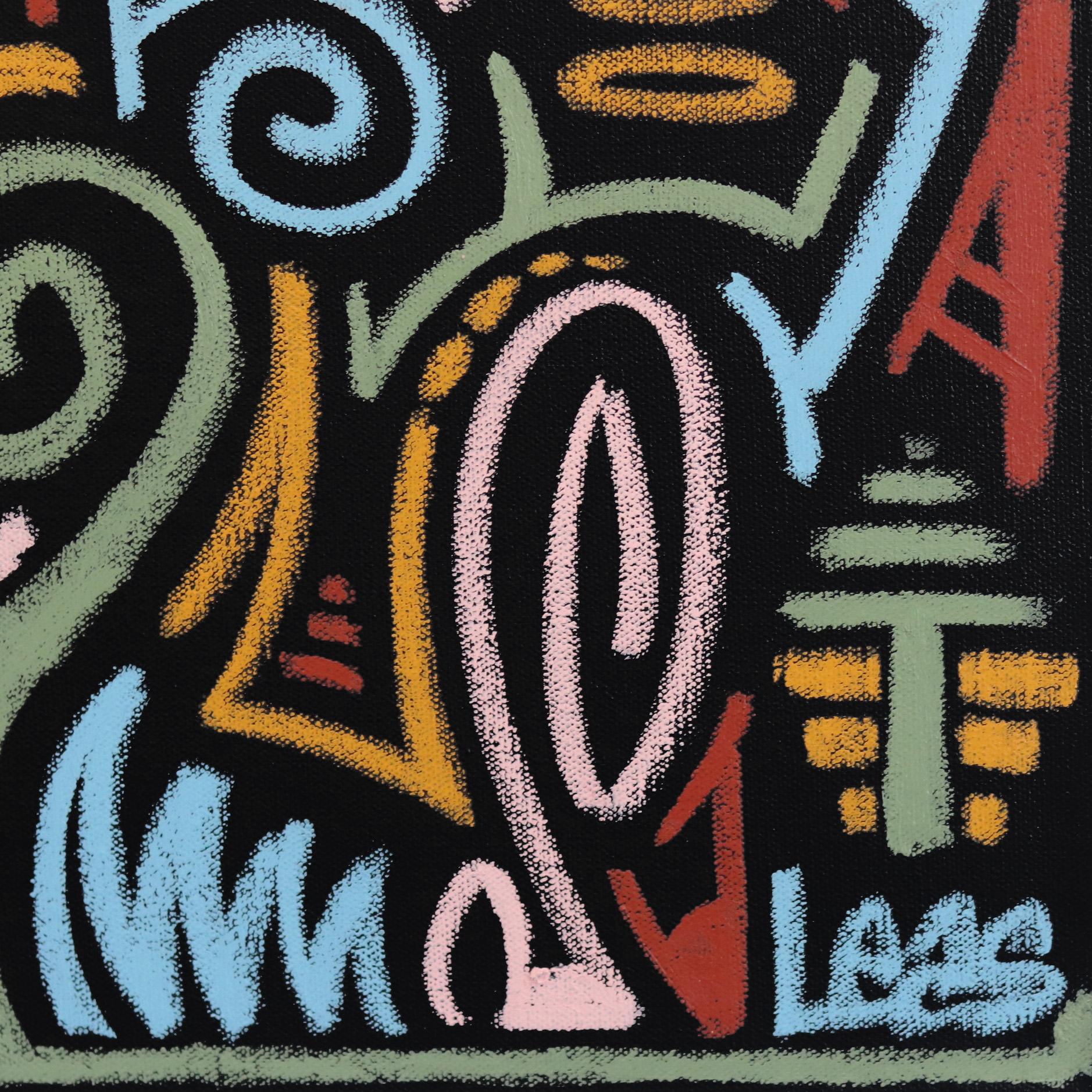 The Jungle Awakens - Composition de design linéaire dynamique d'inspiration aborigène en vente 5