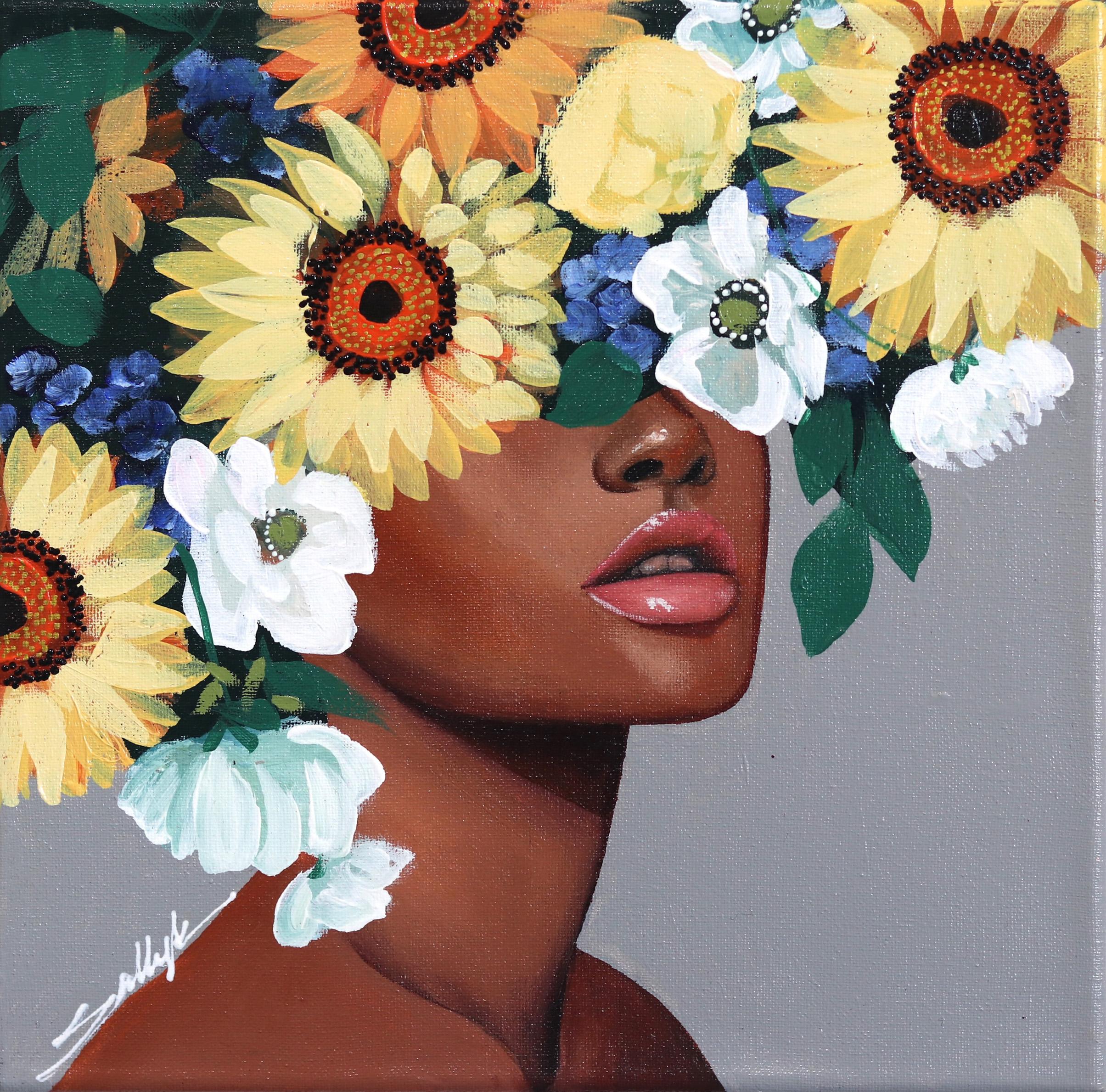 Sally K Portrait Painting - Mini Bloom 6