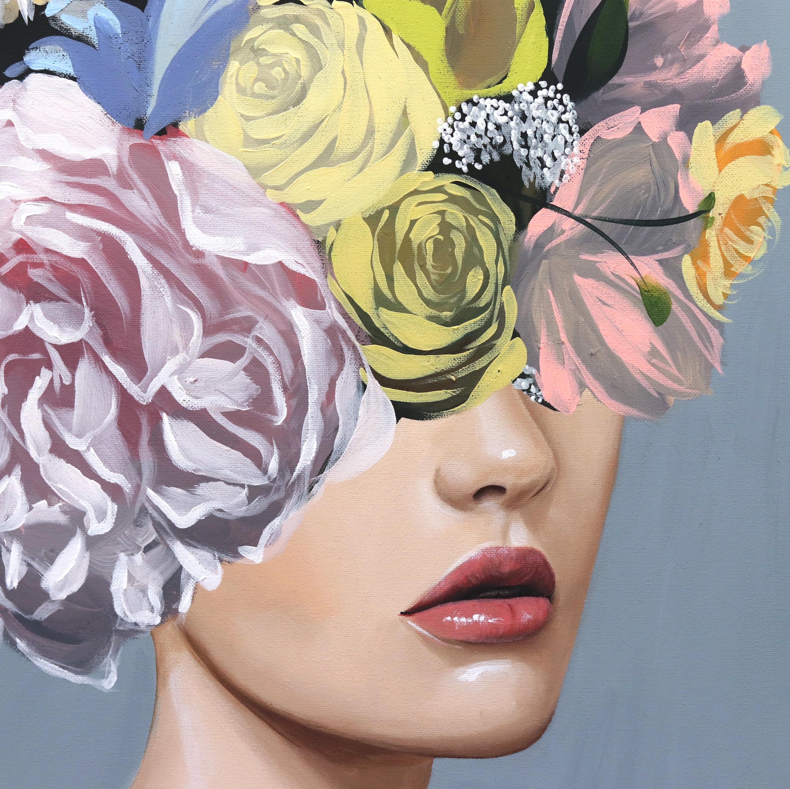 Gazing at Lebanese American artist Sally K.'s floral portraits is consuming and empowering. Inspired by strong, feminine women, she creates pop-realistic paintings that speak to the energetic female experience; one of individuality and an inherent