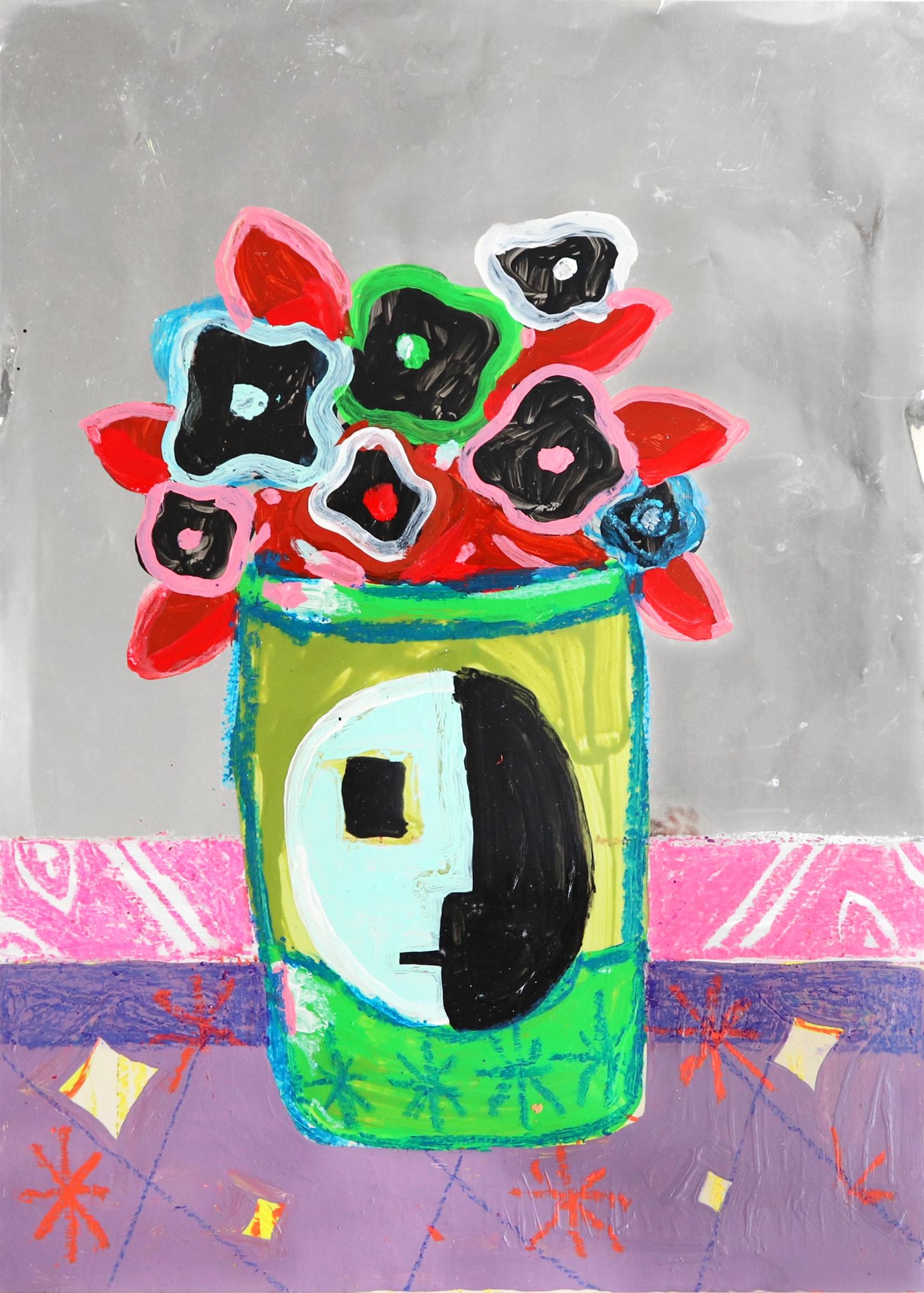 Danny Brown Figurative Painting - Flowers From The Bauhaus #323