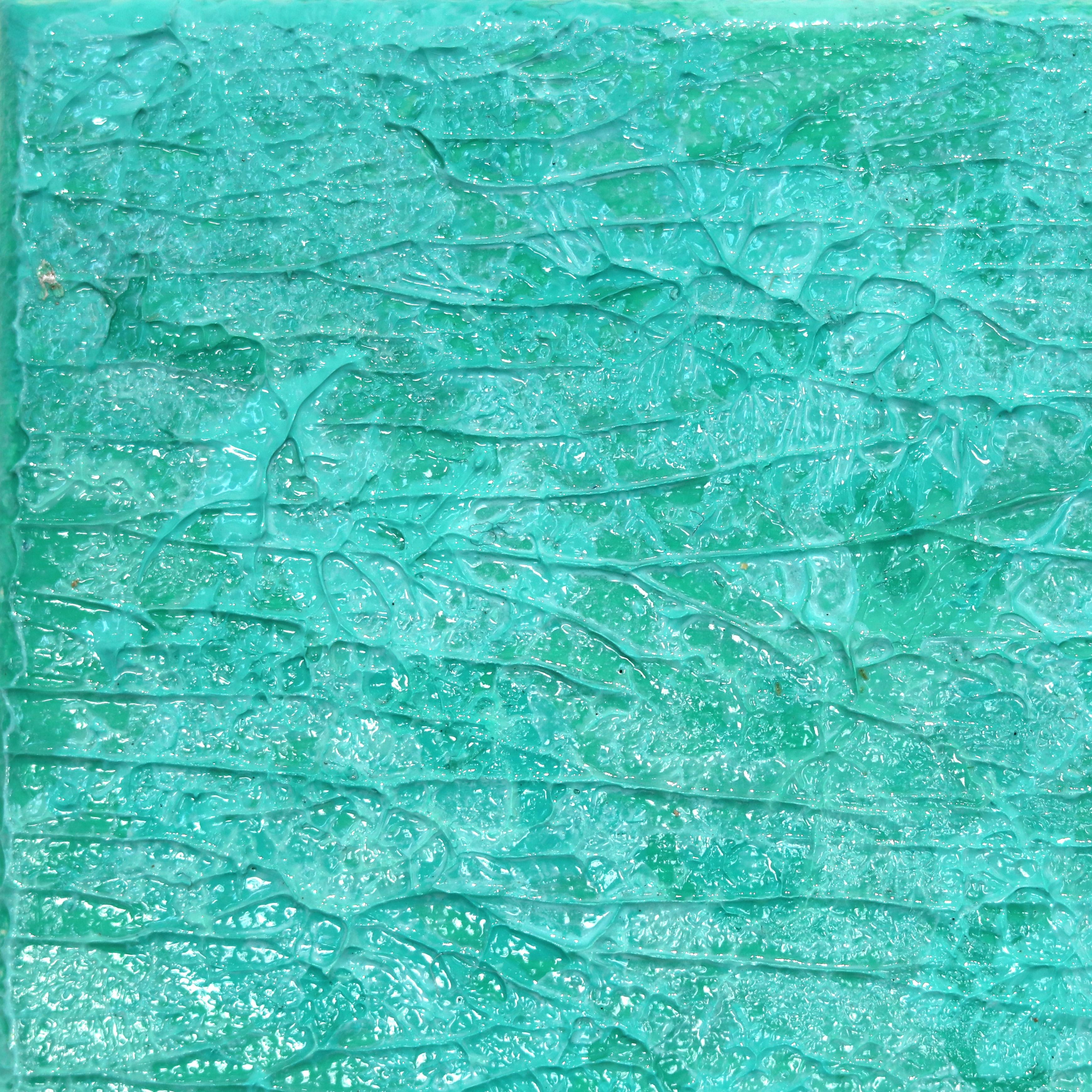 Going Nowhere Día 6 - Original Sculptural Texture Oceanscape People Swimming - Painting Contemporáneo de Elizabeth Langreiter