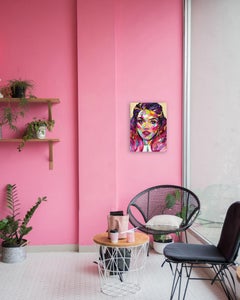 Emily - Colorful Original Figurative Painting on Canvas