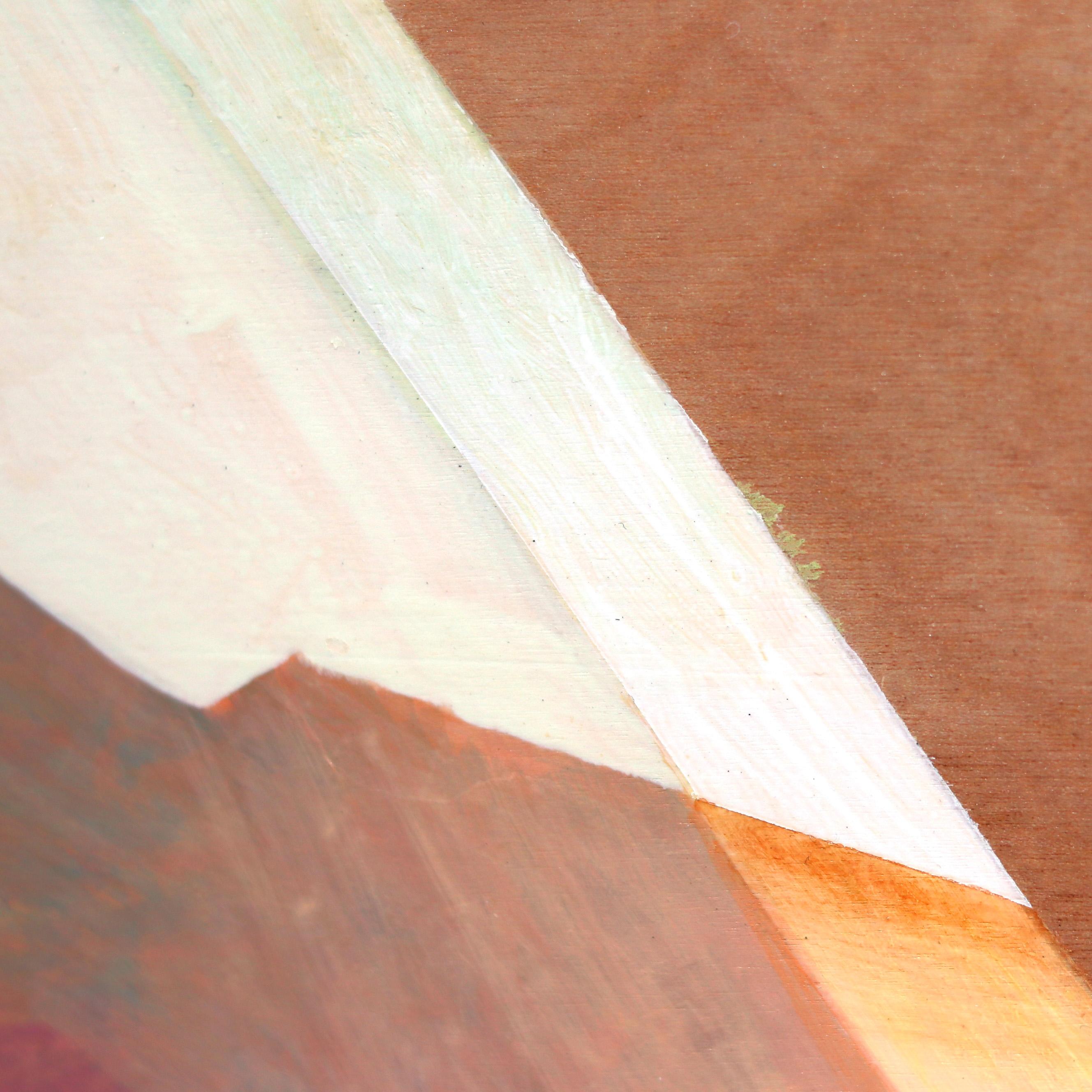 Zahra - Obra de Arte Figurativa Original sobre Panel de Madera Mujer Colorida en venta 3