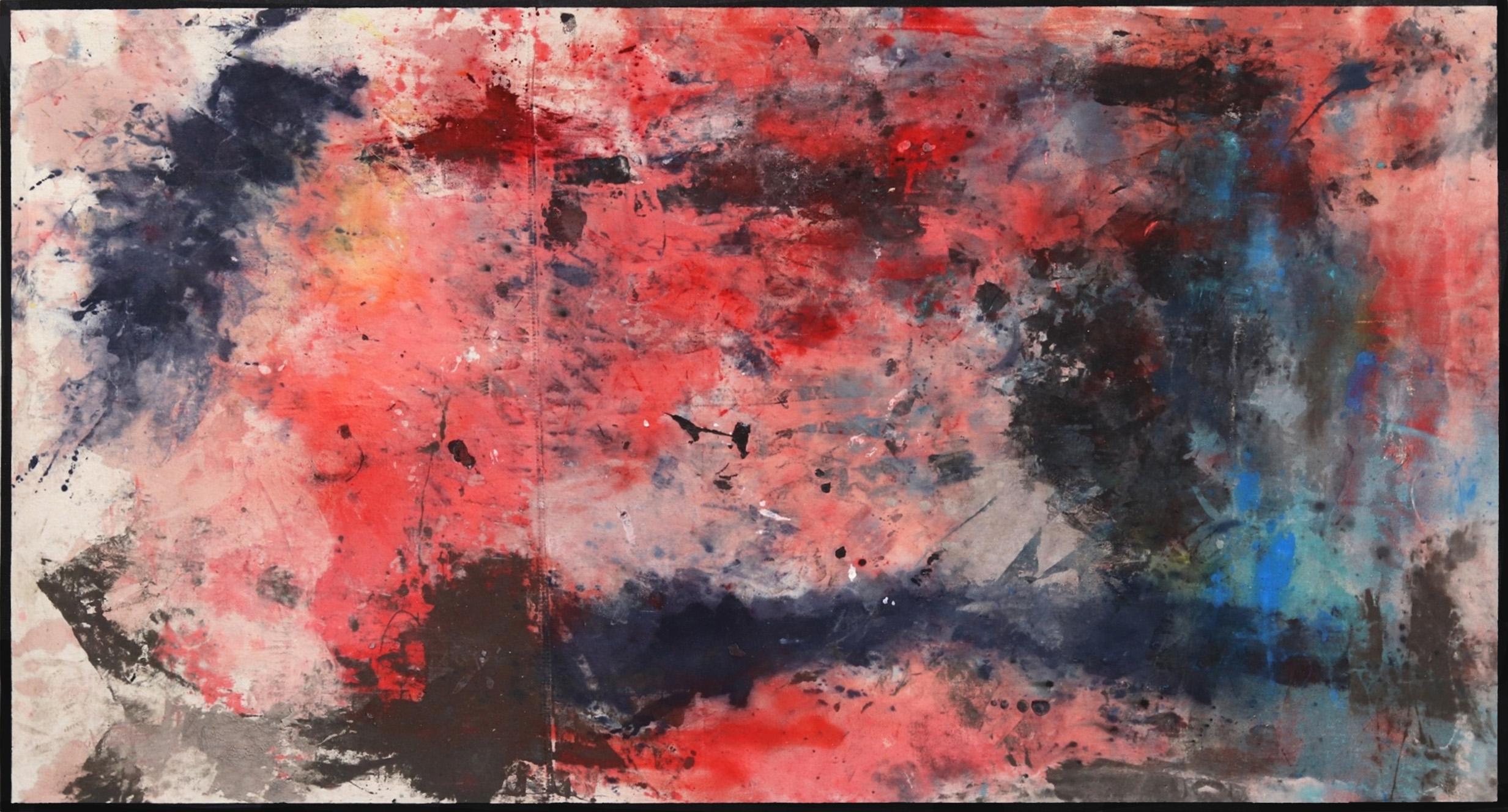 Jason DeMeo Abstract Painting - Synthesism I - Large Oversized Expressive Bold Meditative Painting on Canvas