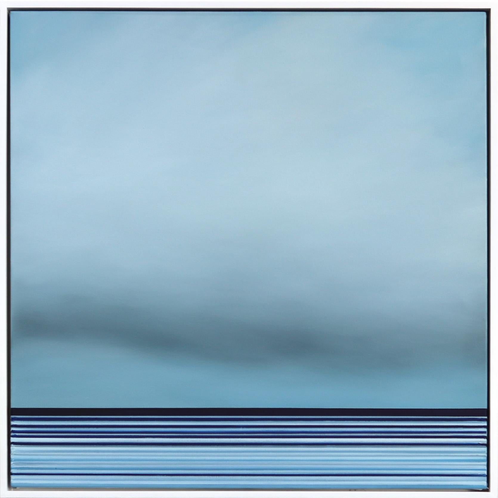 « Untitled No. 452 » - Peinture à l'huile originale encadrée - Paysage marin abstrait de Jeremy Prim
