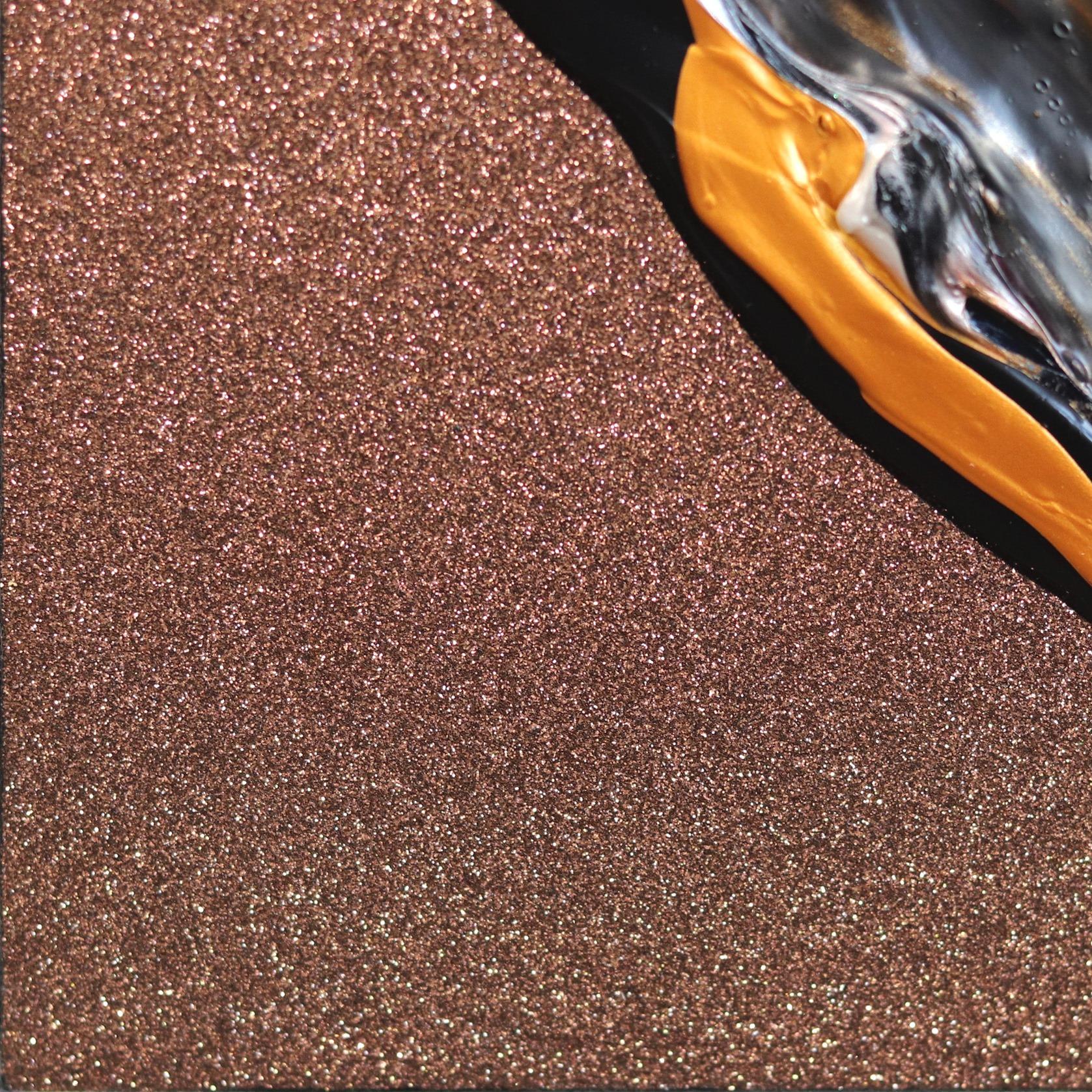 Love On Caffeine - Opera d'arte originale con cuore colorato dipinta ad impasto in vendita 2