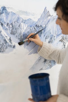 Aiguille du Midi: Alpine watercolour by Silvia De Bastiani