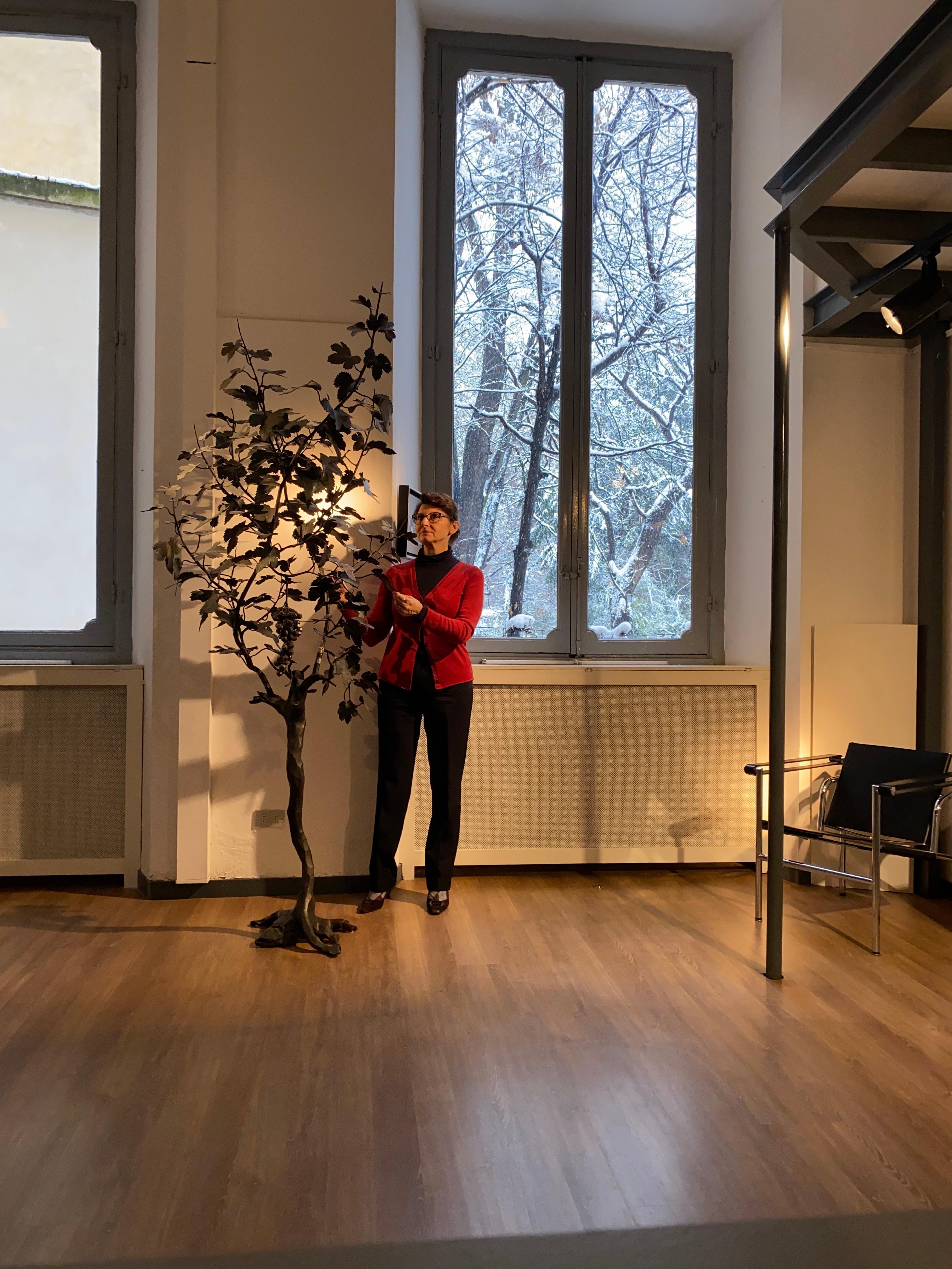 Raisinier, sculpture d'extérieur en fer forgé, œuvre d'art contemporaine unique de Zanoni 4