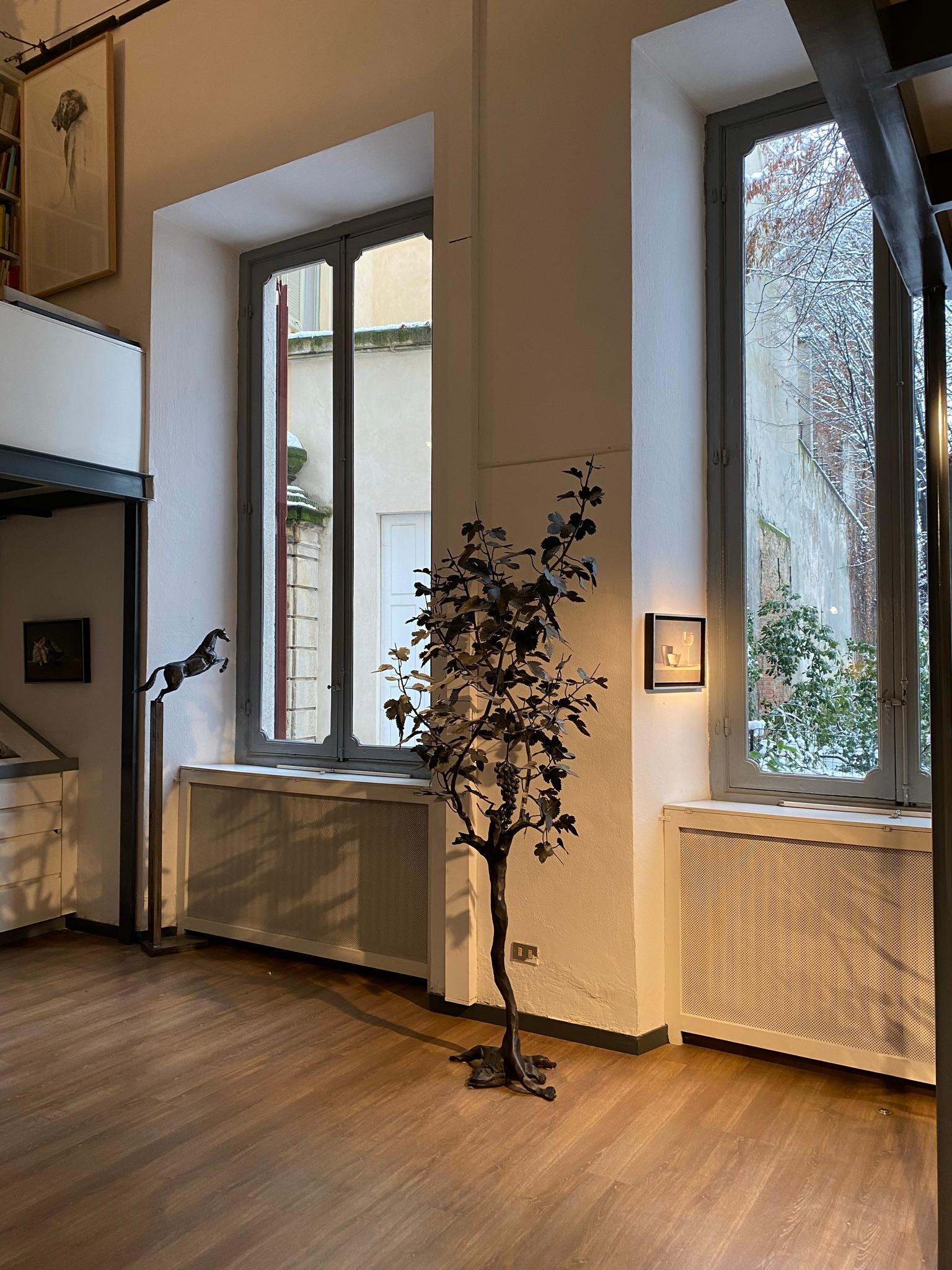 Raisinier, sculpture d'extérieur en fer forgé, œuvre d'art contemporaine unique de Zanoni 5