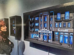 La strada...  scultura videowall ispirata ai film noir dello studio McGuire