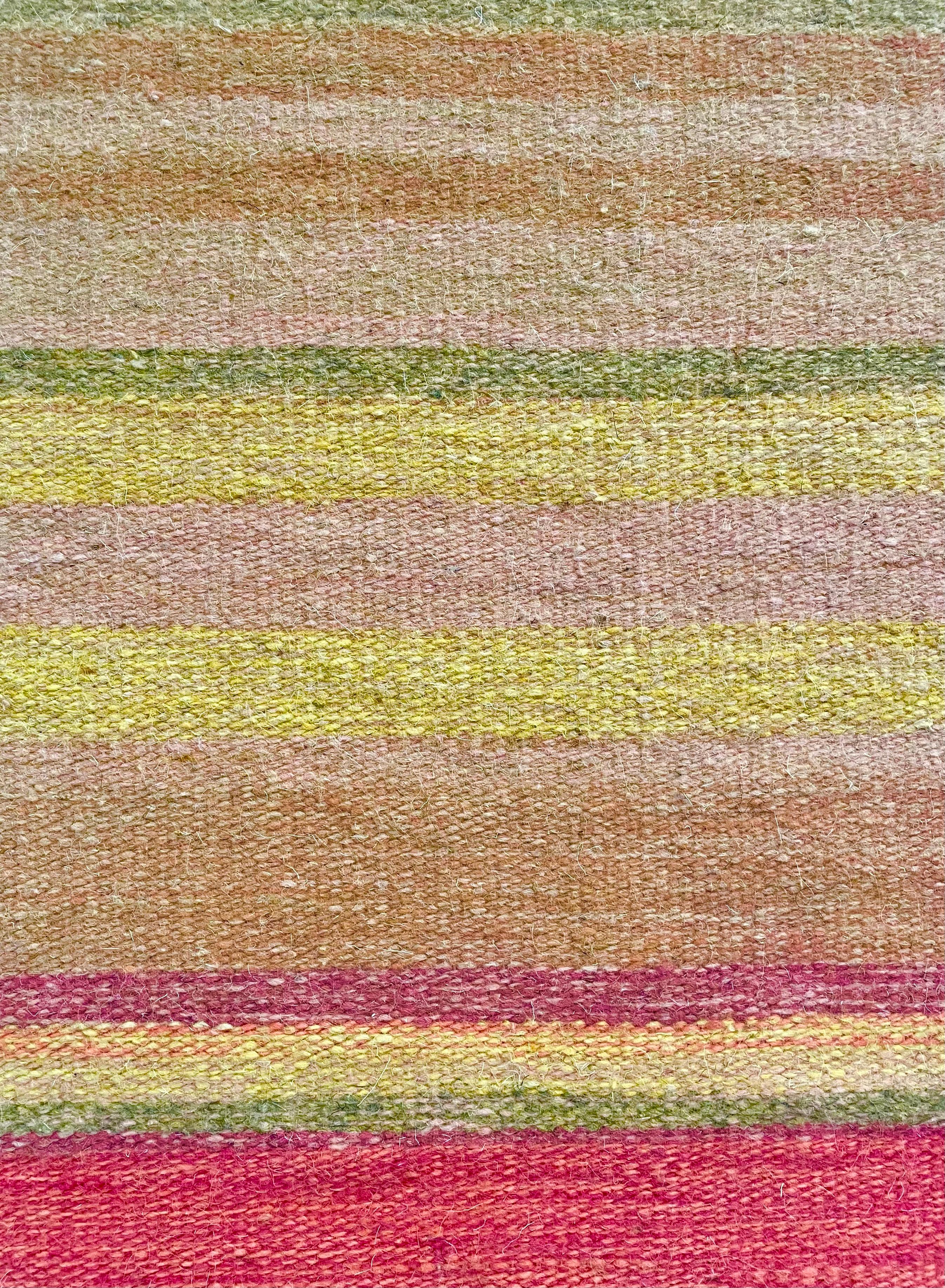 transition rose, beige abstrait, jaune, rose, encadré en vente 2