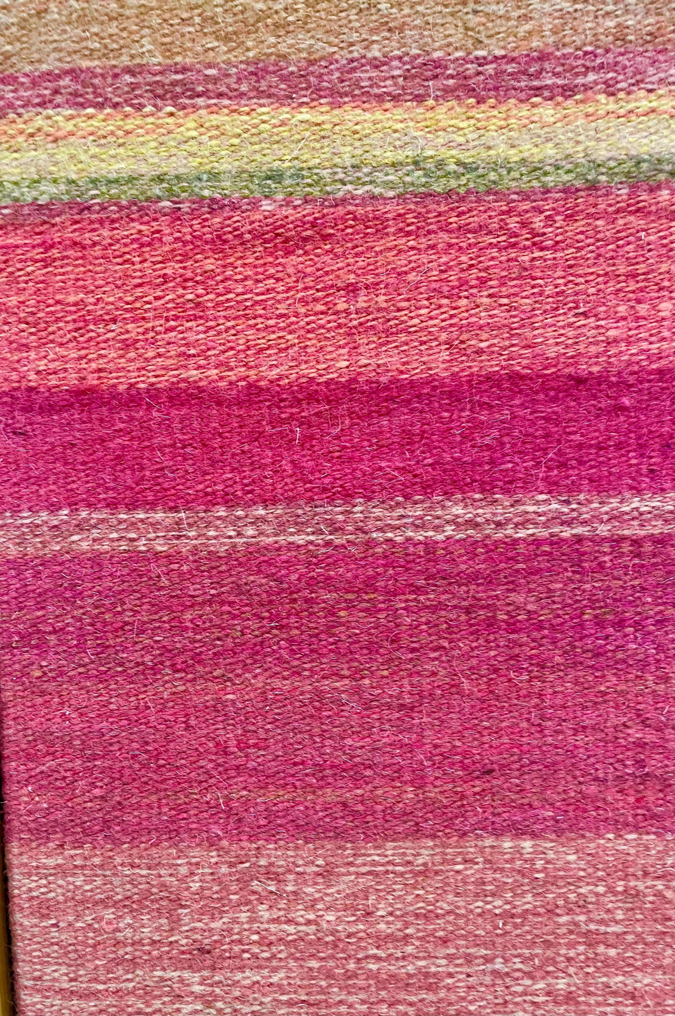 transition rose, beige abstrait, jaune, rose, encadré en vente 3